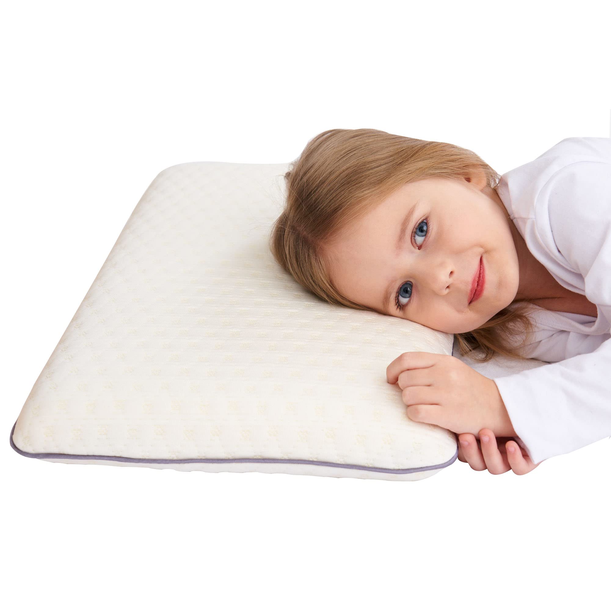 Children Pillow Memory Foam Kids Pillow Hypoallergenic Pillow Children Pillow Flat (3-8 Years)