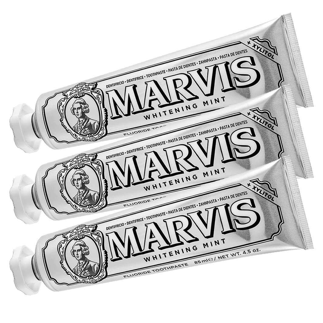 Marvis Toothpaste Whitening Mint 85ml, 3 - Pack (3 x 85ml)