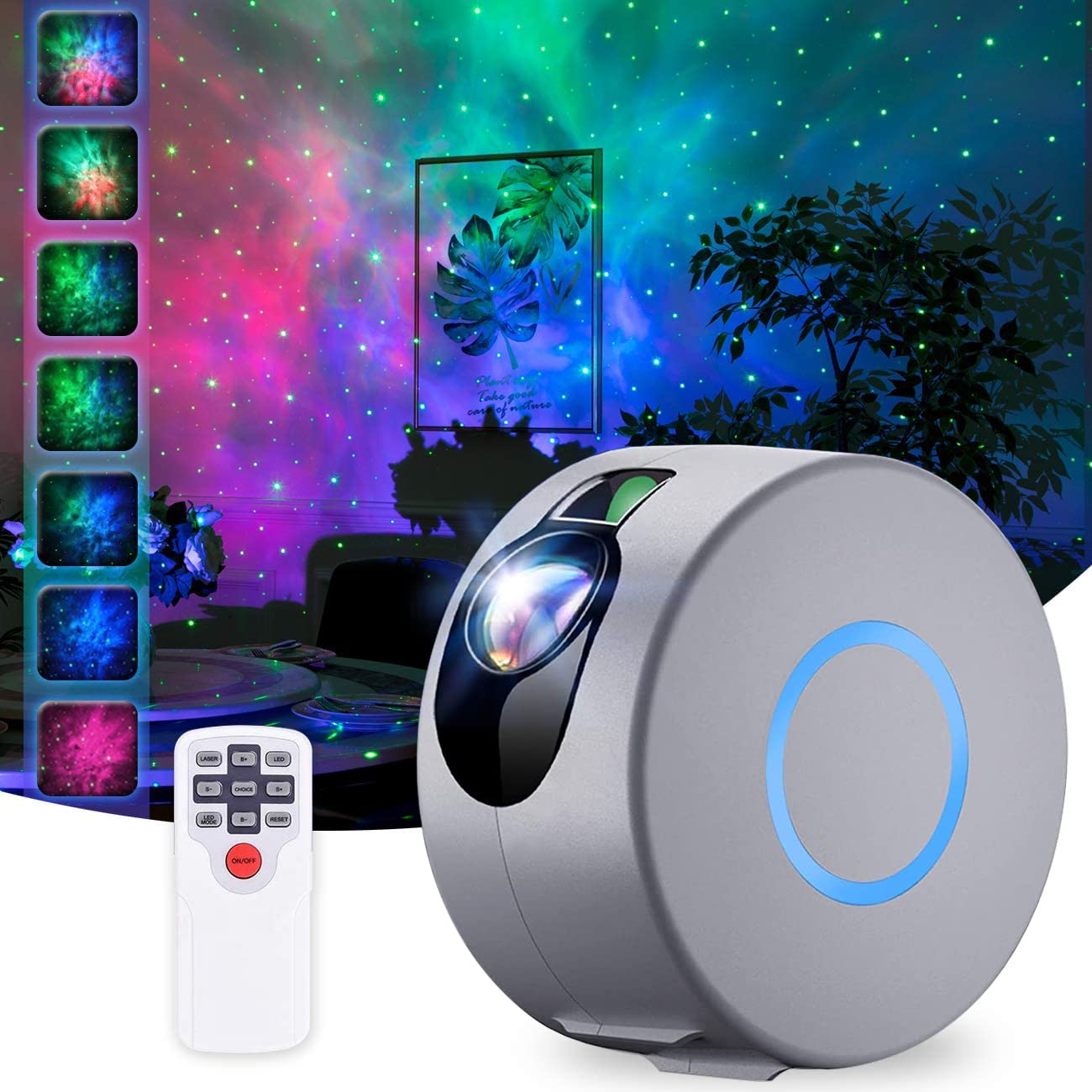 40X60 Monocular,Star Light Projector with Remote Control for Kids Adults Bedroom/Home Theatre/Party/Game Rooms and Night Light Ambience-Grey