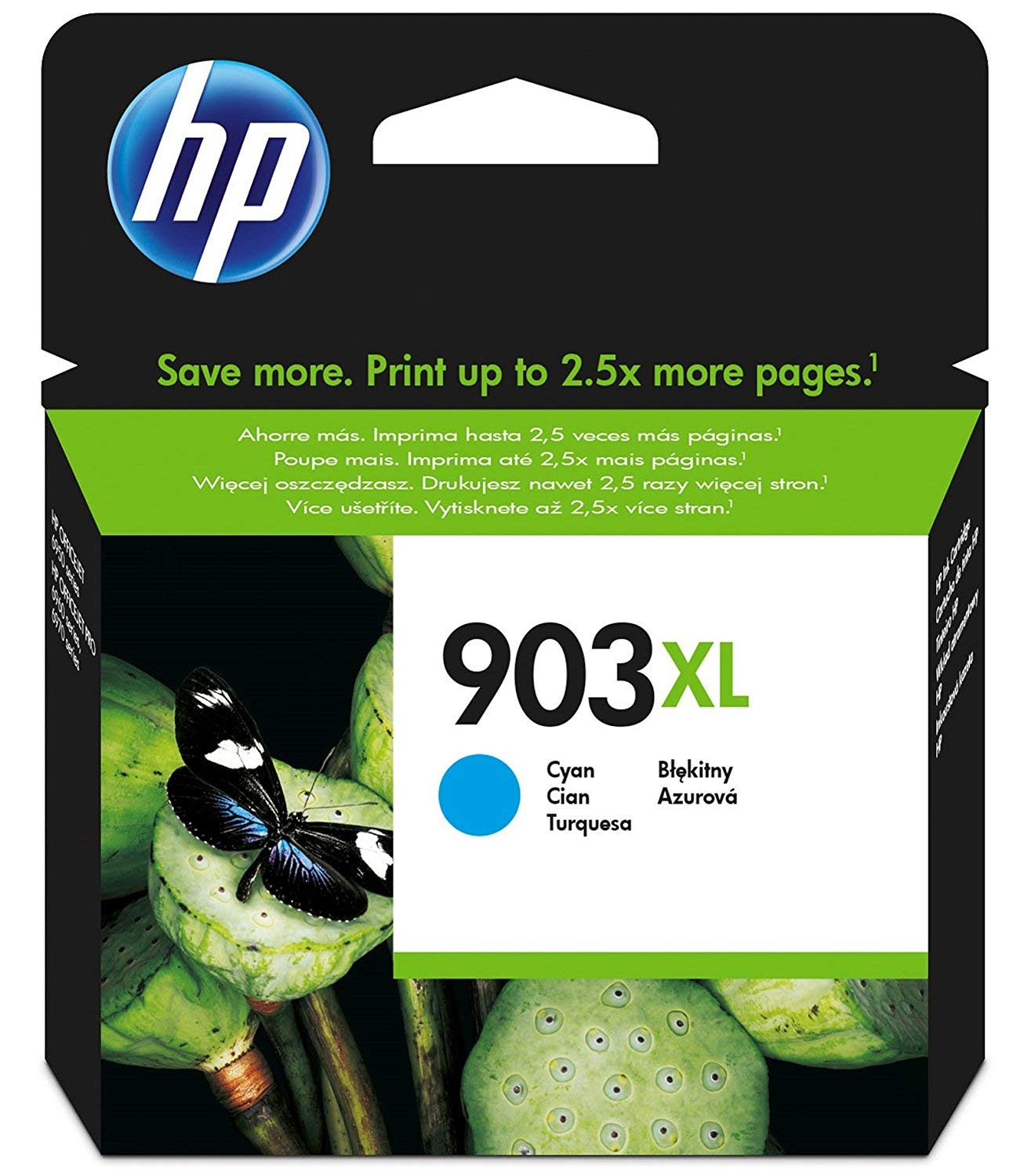 HP T6M03AE 903XL High Yield Original Ink Cartridge, Cyan, Single Pack