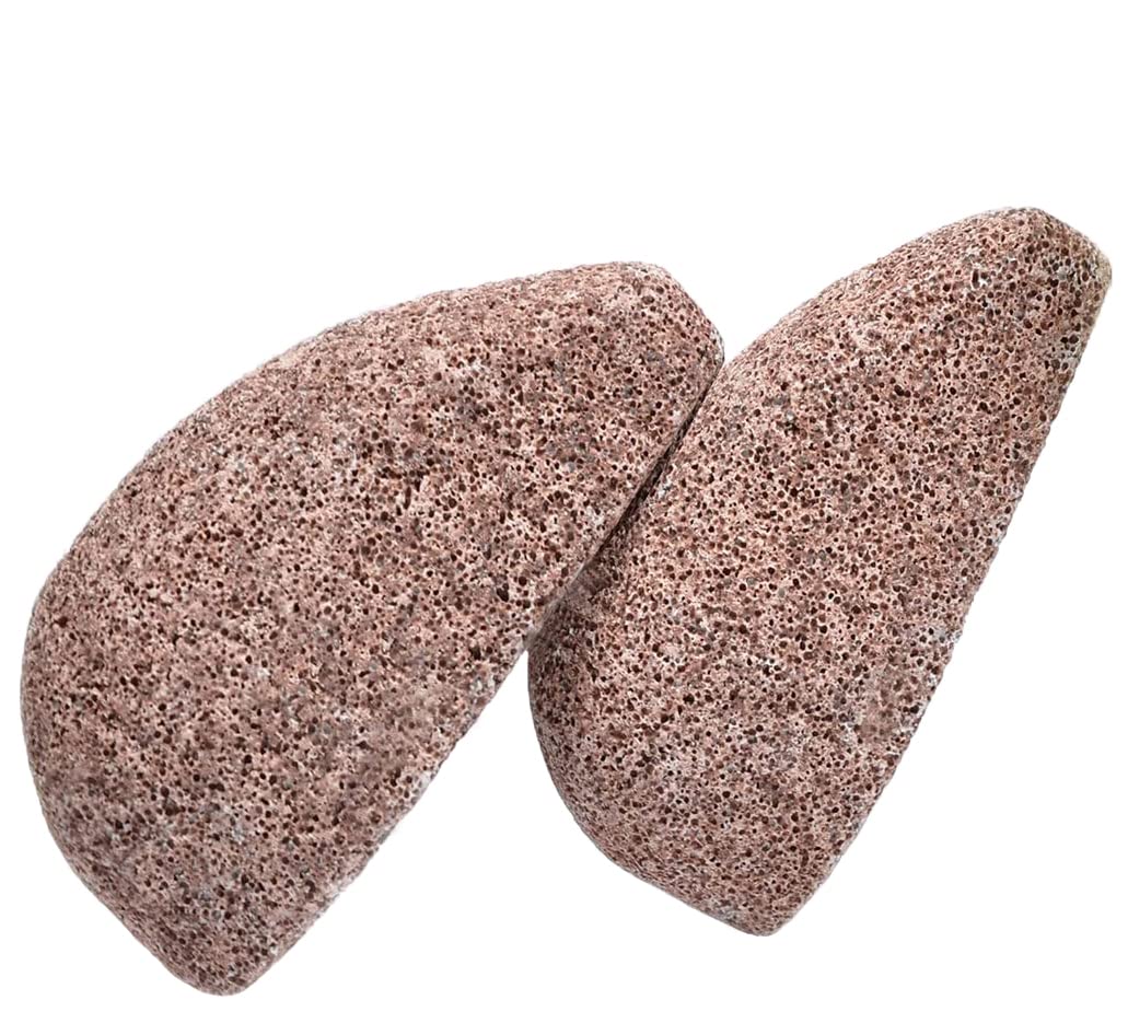 2 Pcs Pumice Stone for Feet - Foot Scrub Callus Feet Hard Skin Remover Foot Scrubber Natural Skin Care Product for Dry Dead Hard Hands Body Foot Care