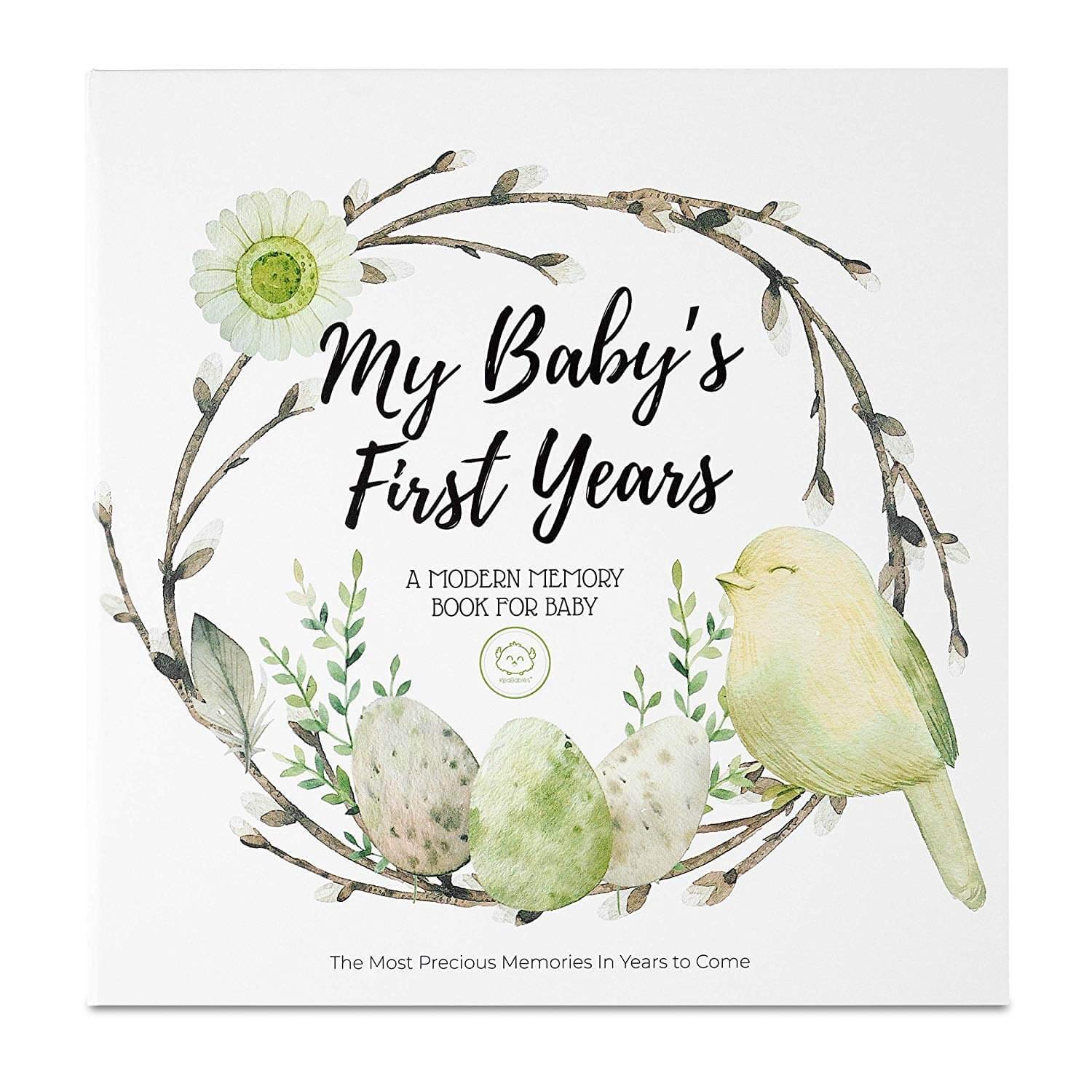 First 5 Years Baby Memory Book - 90 Pages Hardcover Baby Book Journal - First Year Baby Keepsake Book - Baby Milestone Book for Boys, Girls - Baby Books for Parents, Newborn Gifts (Wonderland)