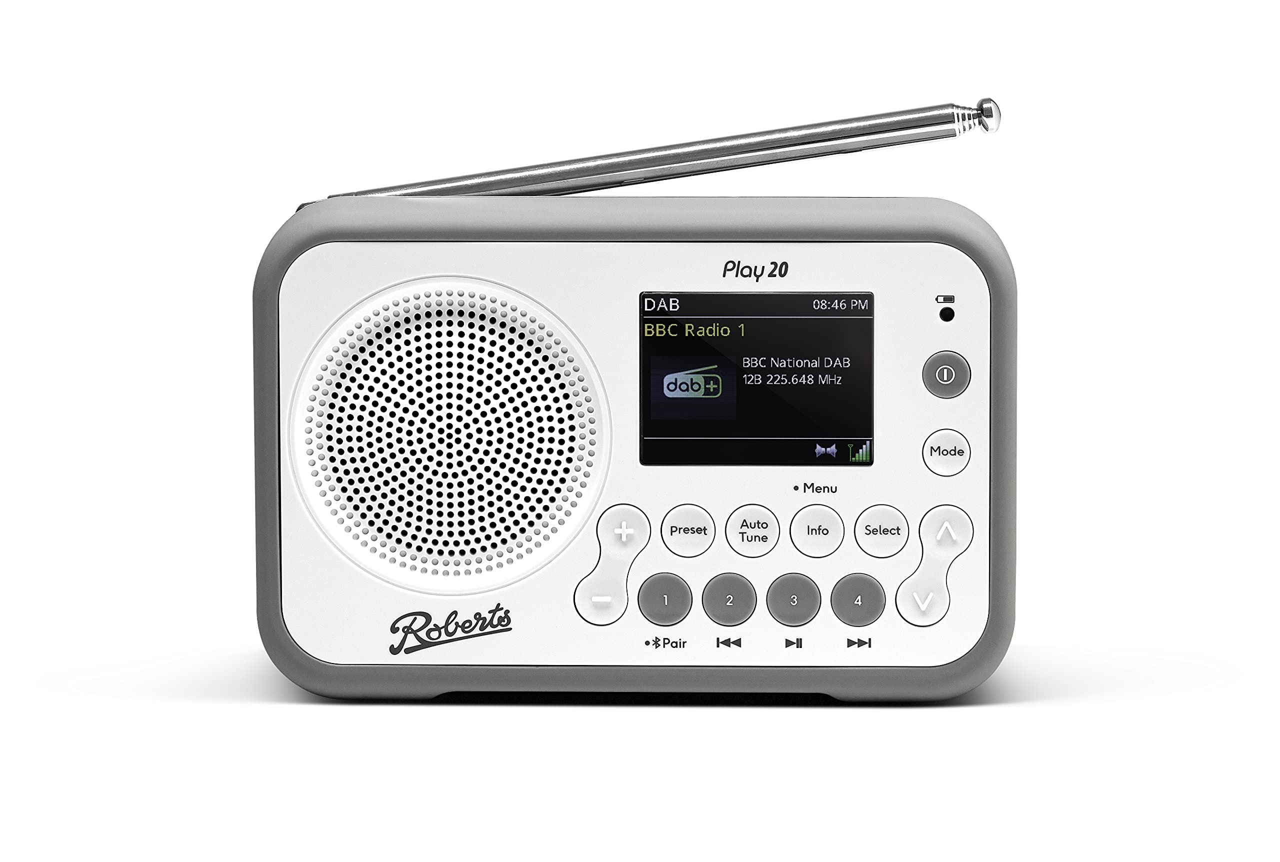 Roberts Play20 DAB Radio - White