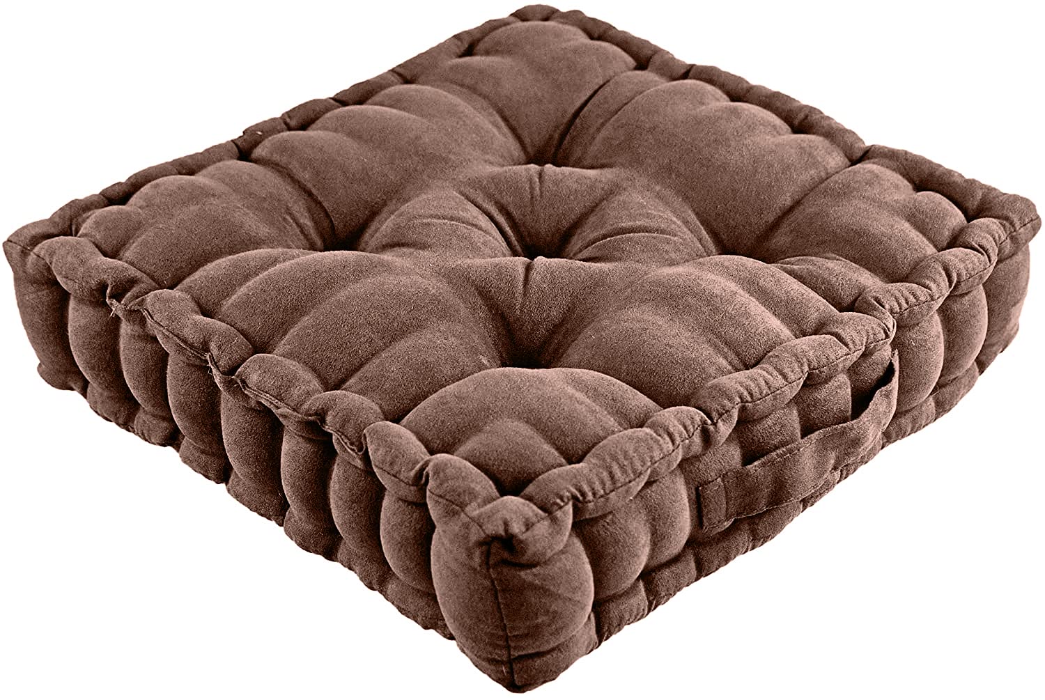 Brown Armchair Booster Cushion | Extra 10cm Lift to Help Get Up & Down Easier | 100% Cotton Cover | Firm Support, Comfortable & Durable | Ideal For Elderly, Disabled & Mobility issues | From Easylife
