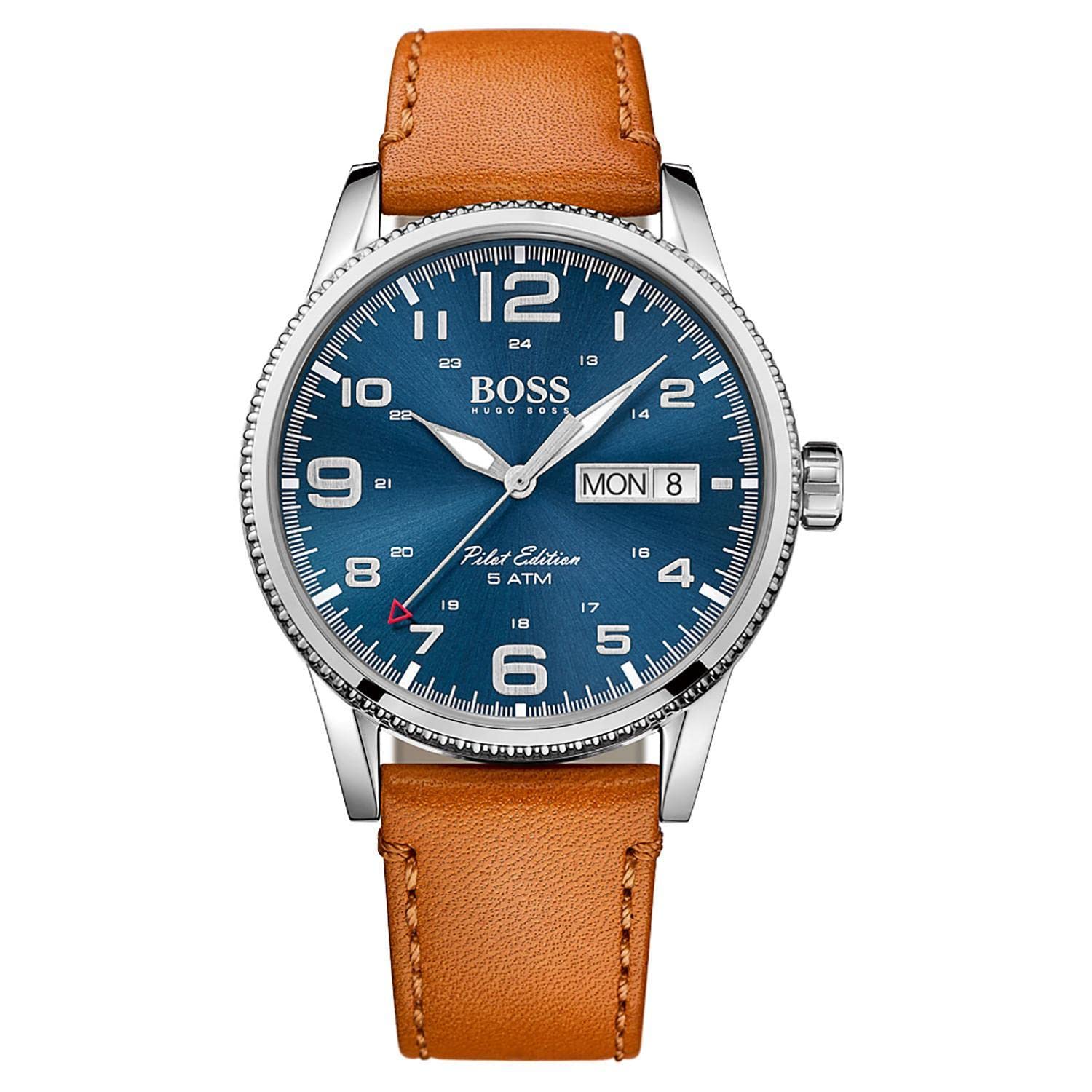 BOSS Men's Analogue Quartz Watch with Leather Strap 1513331