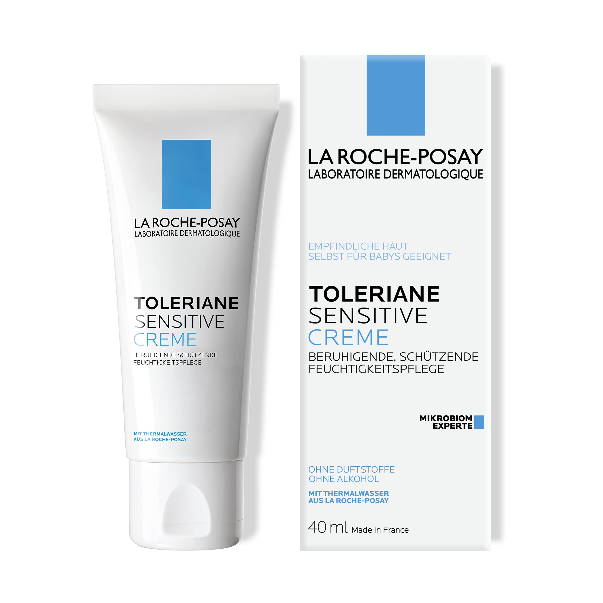 La Roche-Posay Toleriane Sensitive Face Cream 40 ml - Soothing Moisturising Cream for Dry, Sensitive Skin