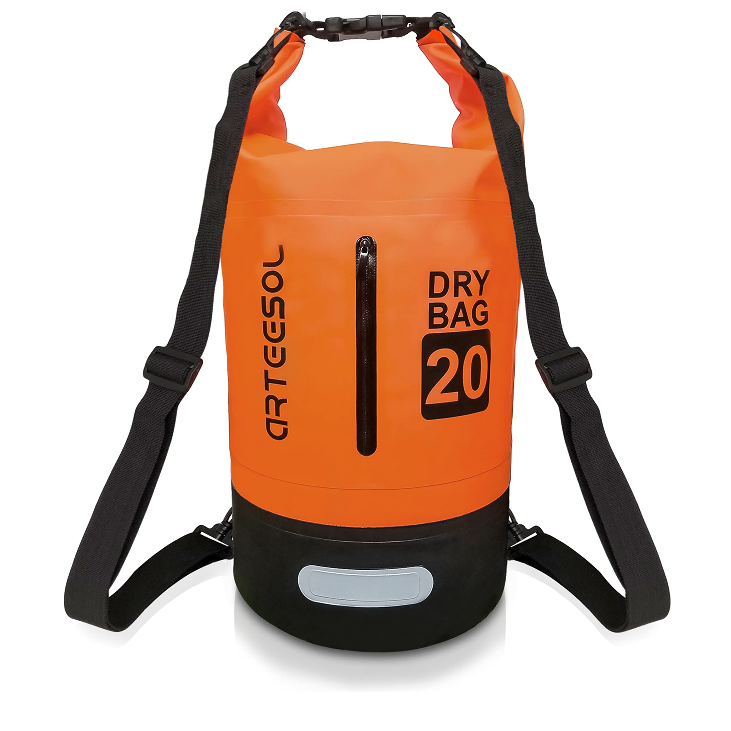 arteesol Waterproof Dry Bag, 5L/10L/20L/30L Waterproof Backpack Dry Sack Rucksack, Swim Bag with Adjustable Shoulder Straps, for Beach Swimming Kayaking Hiking Boating Canoeing Surfing Fishing