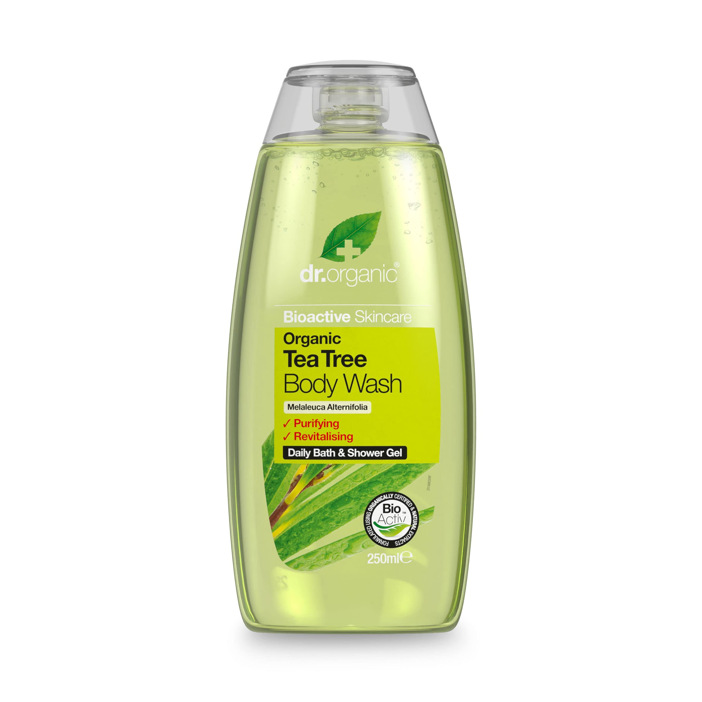 Dr. Organic Tea Tree Body Wash, Natural, Vegan & Cruelty Free, Eco Friendly Recyclable Packaging, Paraben Free & SLS Free, For Women & Men, Shower, Palm Oil Free, Dr Organic