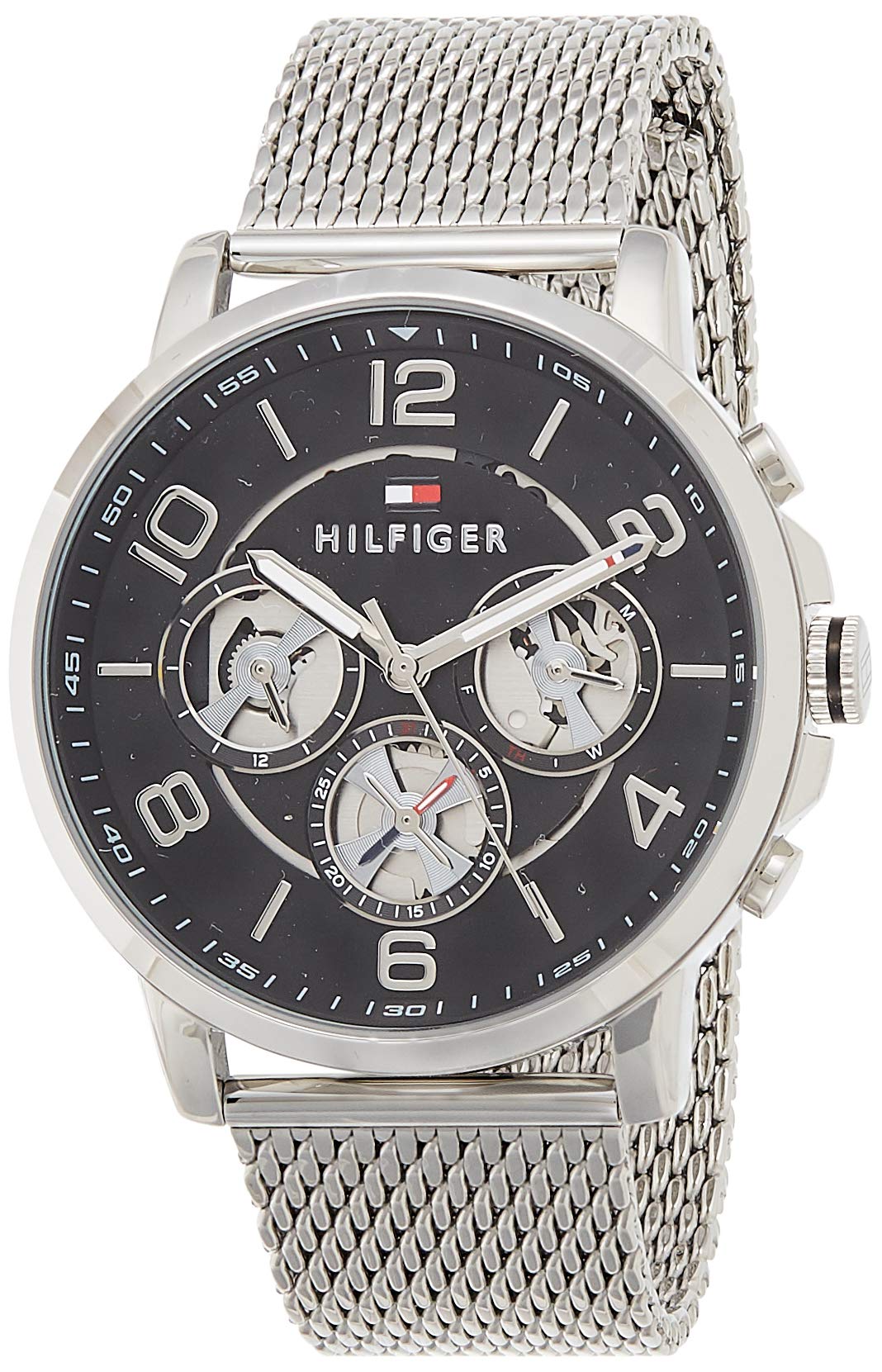 Tommy Hilfiger Mens Quartz Watch multi dial Display and Stainless Steel Strap 1791292