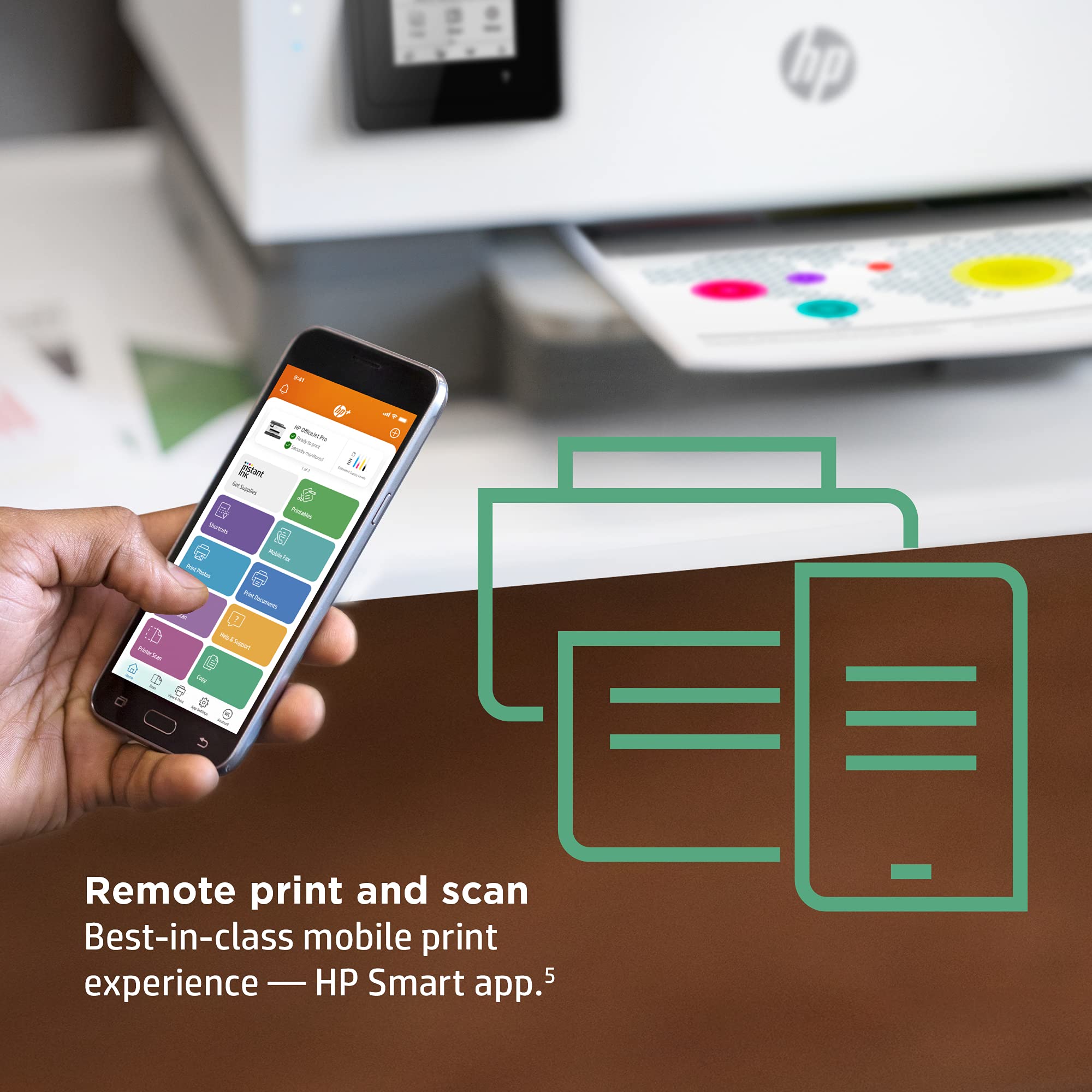 HP OfficeJet Pro 9012e All in One colour printer with 6 months of Instant Ink with HP+