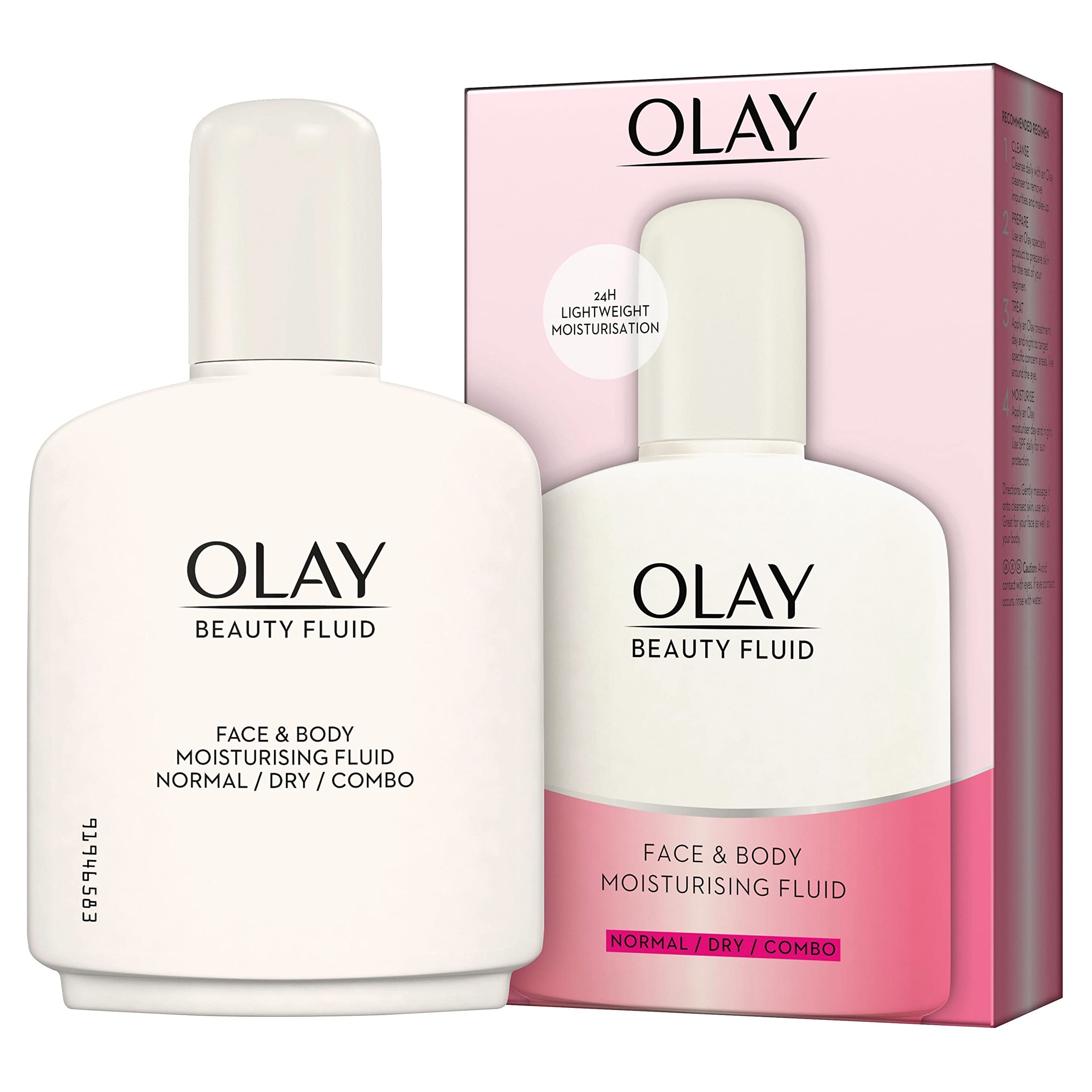 Olay Beauty Fluid Face And Body Moisturiser, 200ml