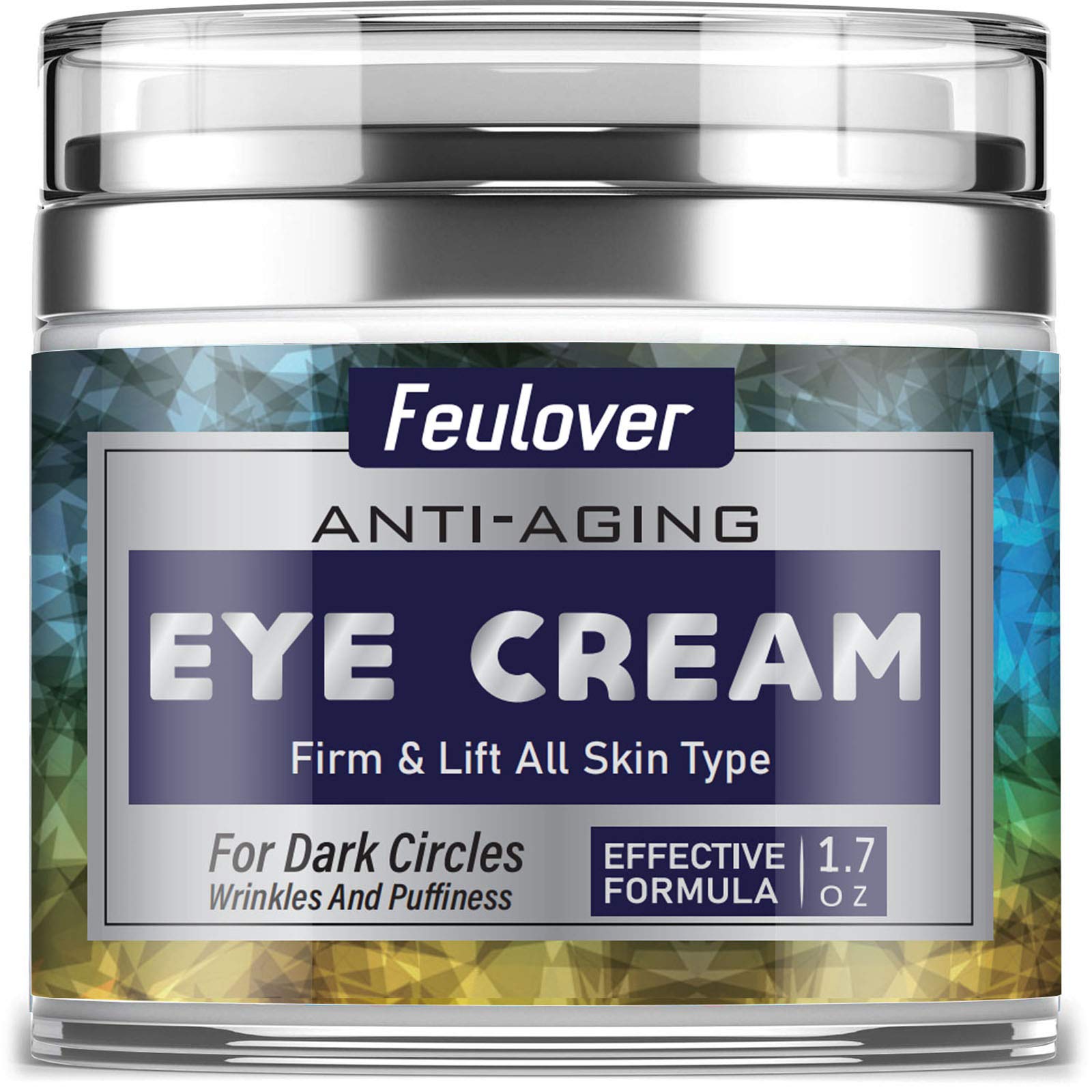 Anti Aging Eye Cream, Under Eye Cream for Dark Circles and Puffy Eyes, Effective to Reduce Wrinkles and Eye Bags -1.7oz