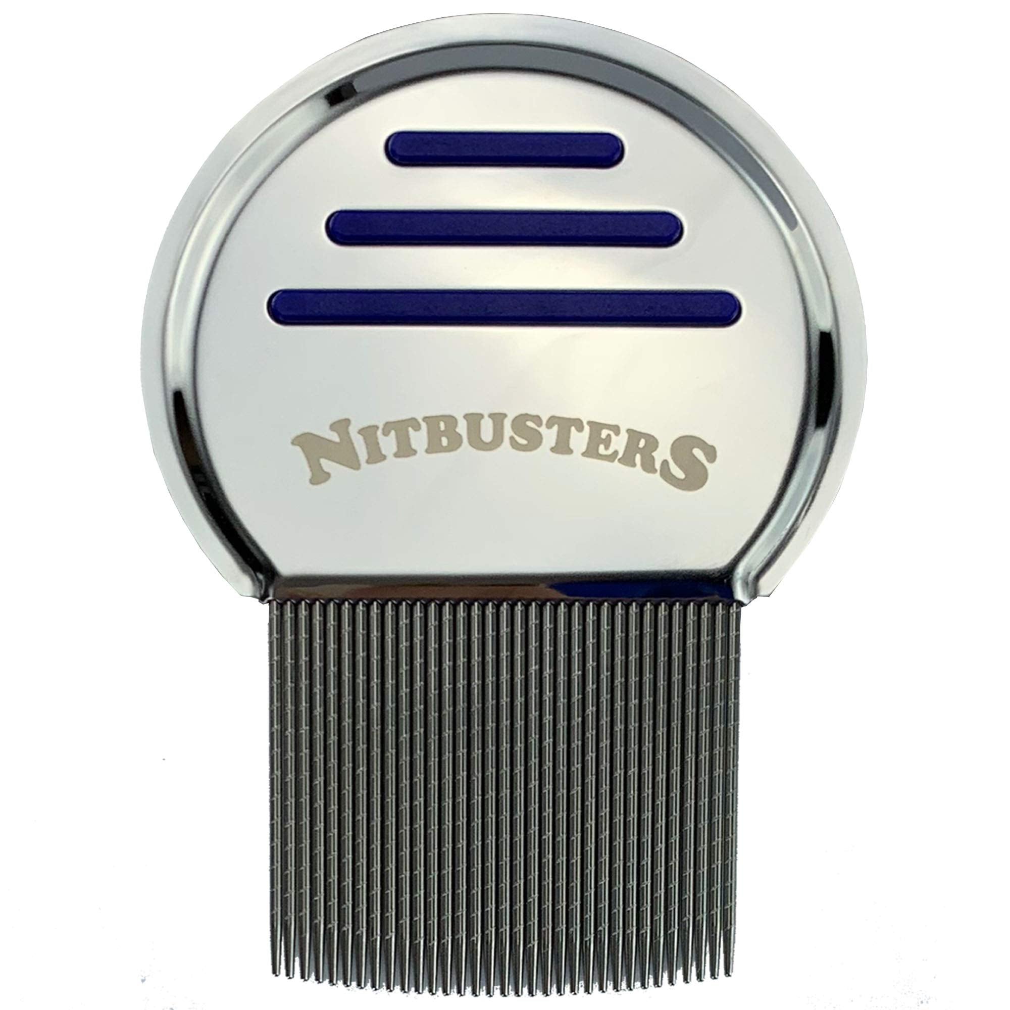 Nitbusters Infinity Stainless Steel Metal Headlice Nit Removal Comb with Spiral Grooves