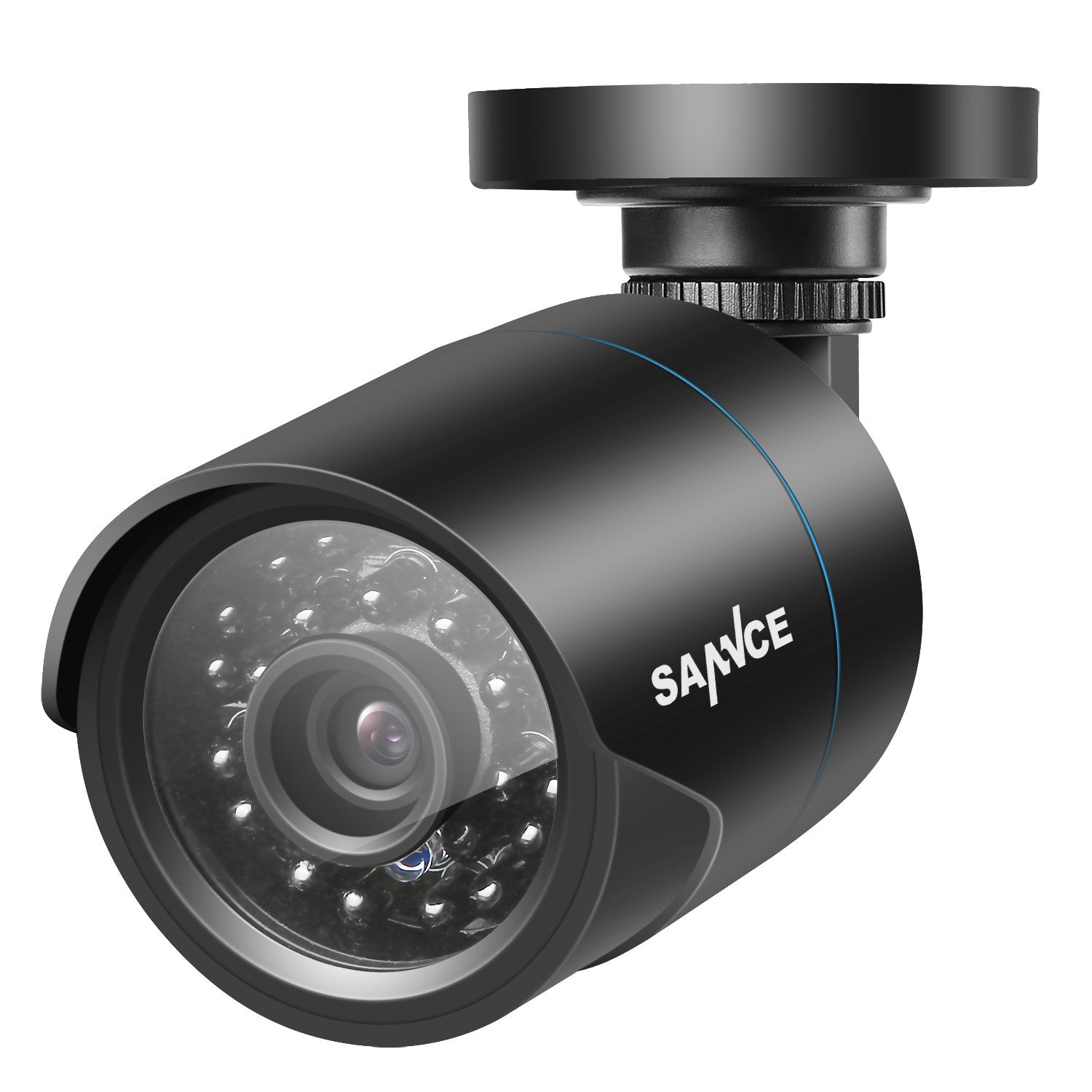 SANNCE 800TVL Security CCTV Bullet camera for Surveillance system, 100ft 30m Super Night Vision, 3.6 MM Lens Weatherproof IP66 Casing