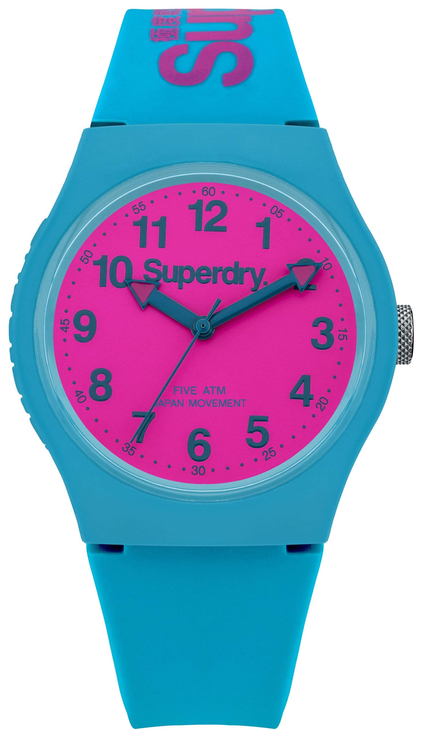 Superdry Unisex Analogue Quartz Watch with Silicone Strap SYG164AUP