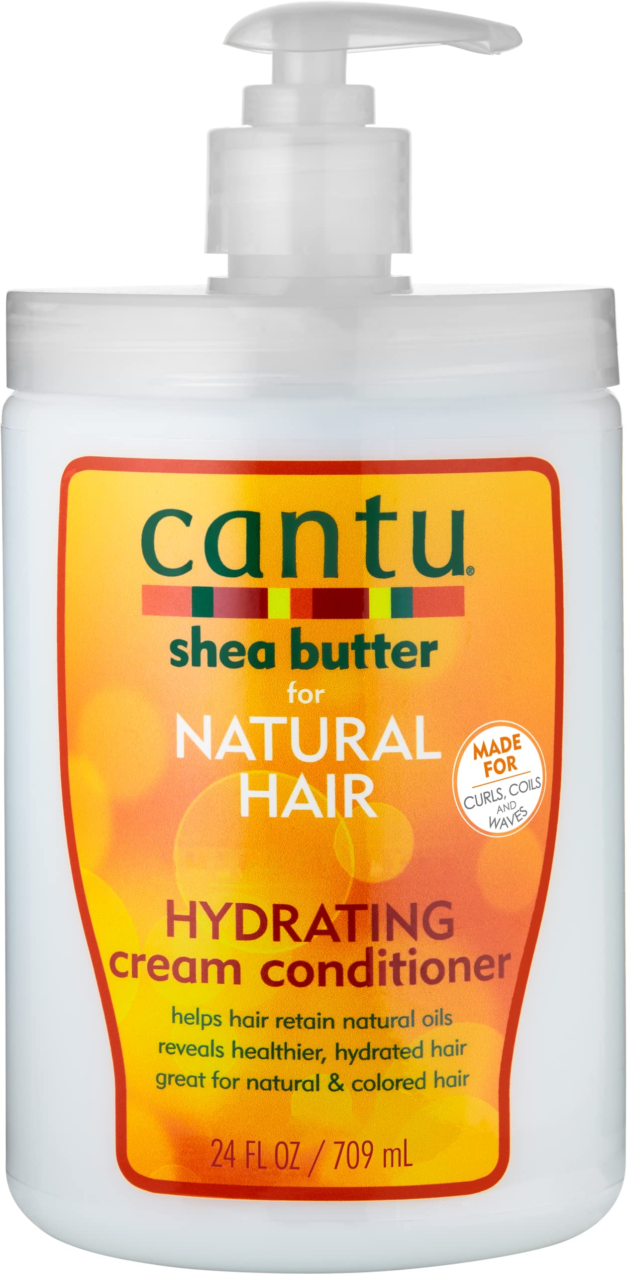 Cantu Sulfate-Free Hydrating Cream Conditioner Salon Size 709g, Packaging may vary, formulation remains unchanged