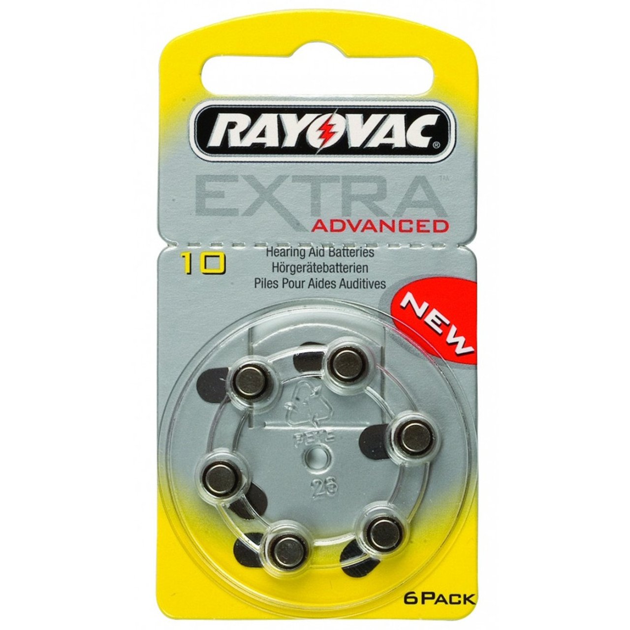 Rayovac Hearing Aid Batteries x 60 Size 10
