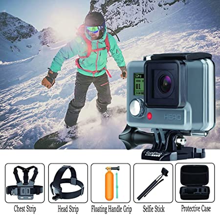 EDOSE Accessories Kit for AKASO EK5000 EK7000 4K WiFi Action Camera Gopro Hero 8 7 6 5/Session 5/Hero 4/3+/3/2/1 Crosstour/ Victure/ Campark Action Cameras