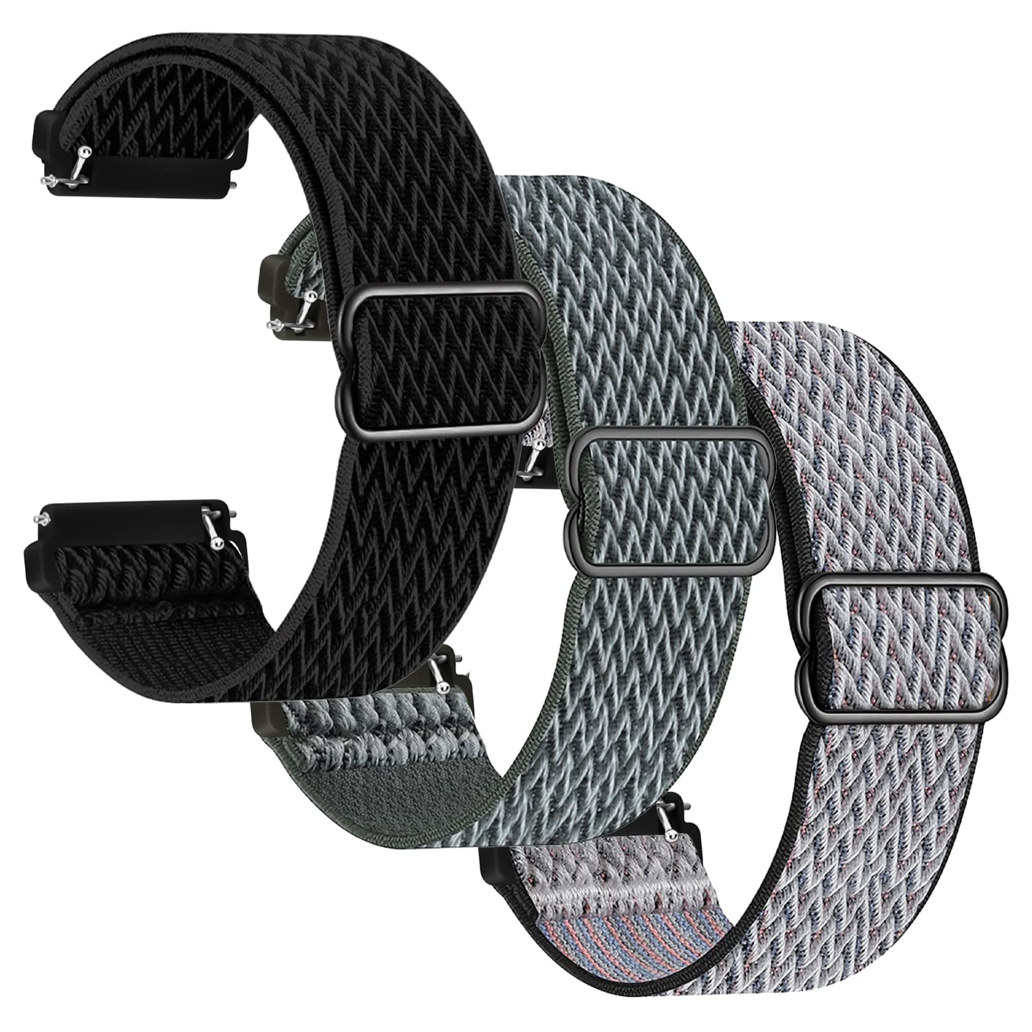 Aocar 20mm 22mm Nylon Strap for Watches and Smartwatches Replacement Band