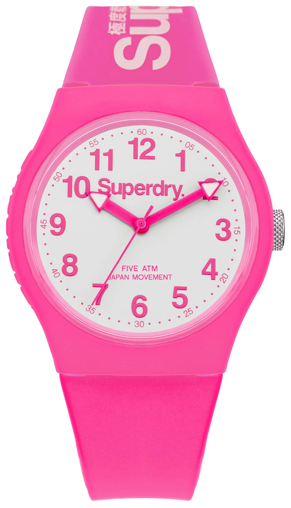Superdry SYG164PW Unisex watch – Pink and White