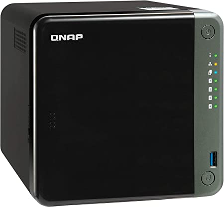 QNAP TS-453D-4G 4 Bay Desktop NAS Enclosure - With 2.5 GB E Connectivity, 4 GB RAM, Intel Celeron Quad-Core, 2.0 GHz Processor - for Professionals, Supporting PCIe Expansion