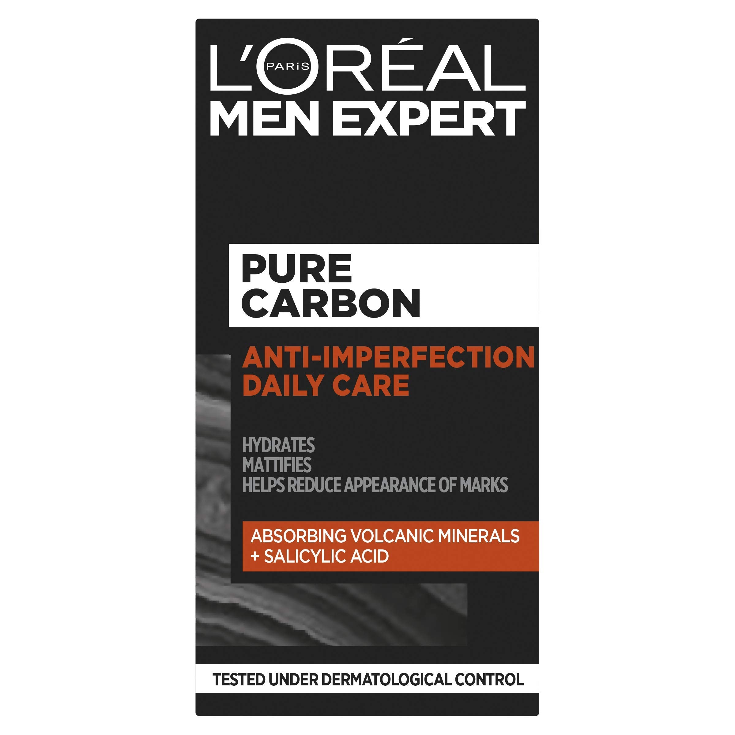 L'Oreal Paris Men's Pure Carbon Anti Imperfection Daily Care Face Cream, 50ml