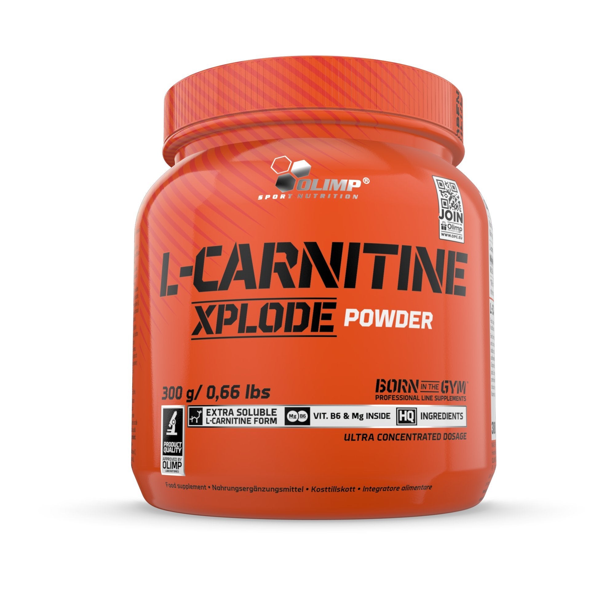 Olimp Labs L-Carnitine Xplode Powder, Orange Flavour, 300 g