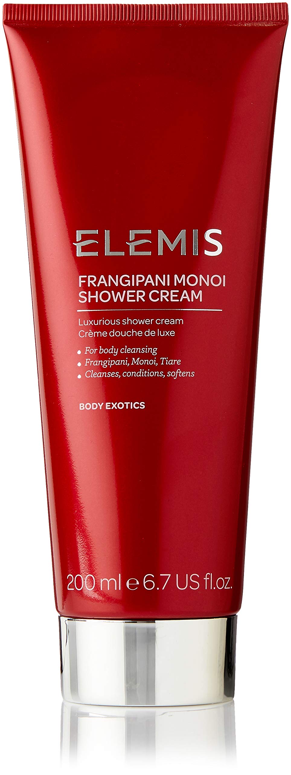 ELEMIS Frangipani Monoi Shower Cream, Luxurious Shower Body Cream to Cleanse, Condition and Soften, Skin-Softening Body Wash Infused with Frangipani and Exotic Oils, 200 ml