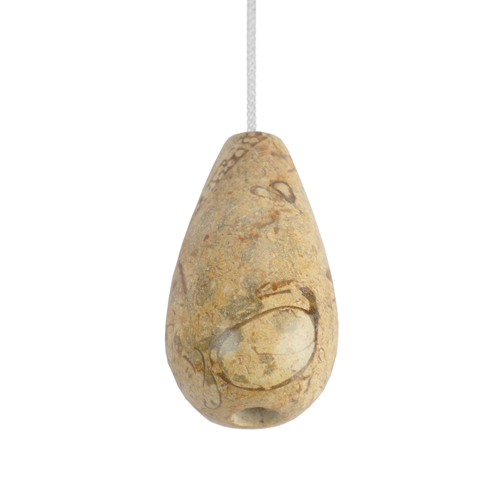 Himalayan Marble Pear Drop Light Pull - Fossilstone