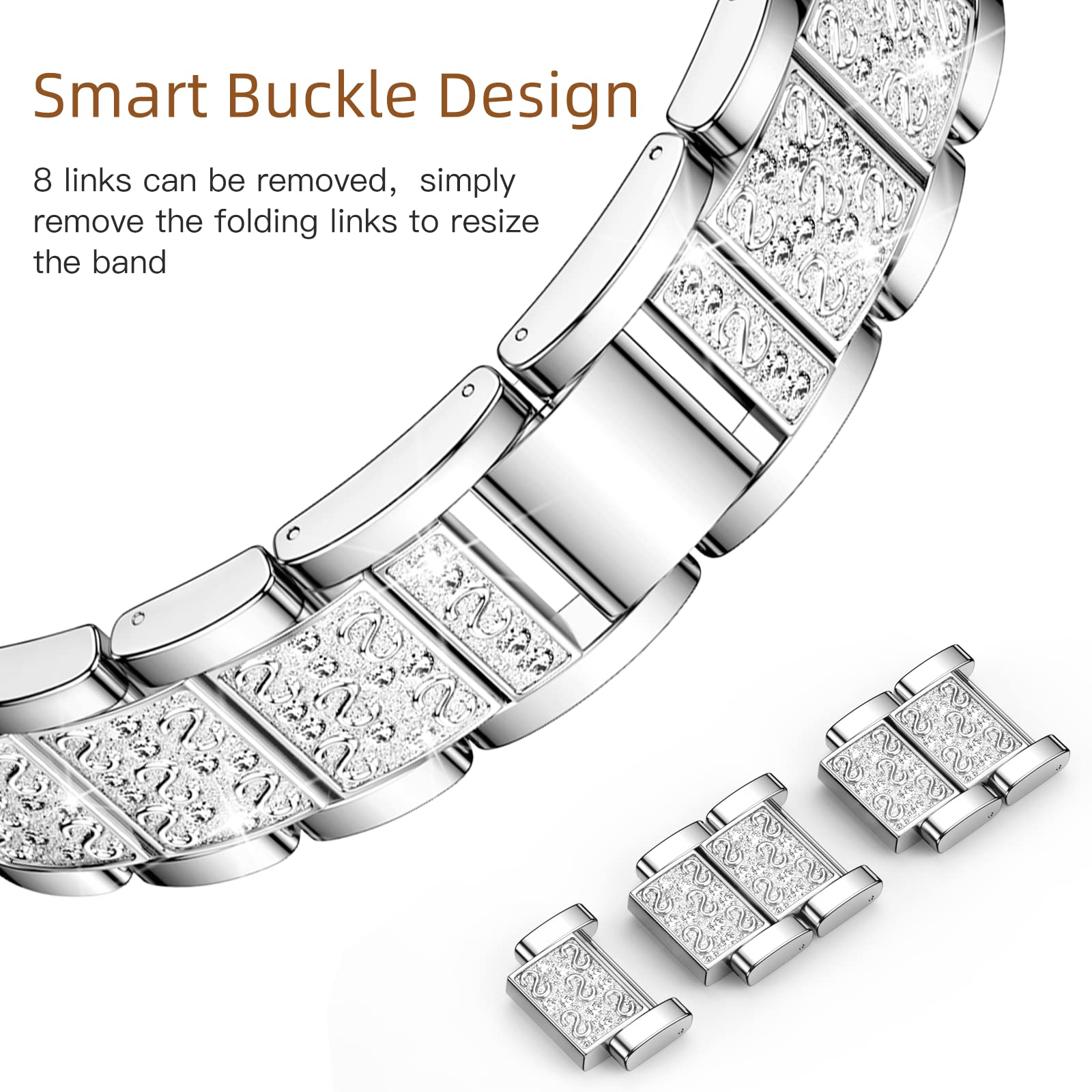 Tuocal Métal Bracelets Compatible avec Apple Watch 38mm 40mm 41mm