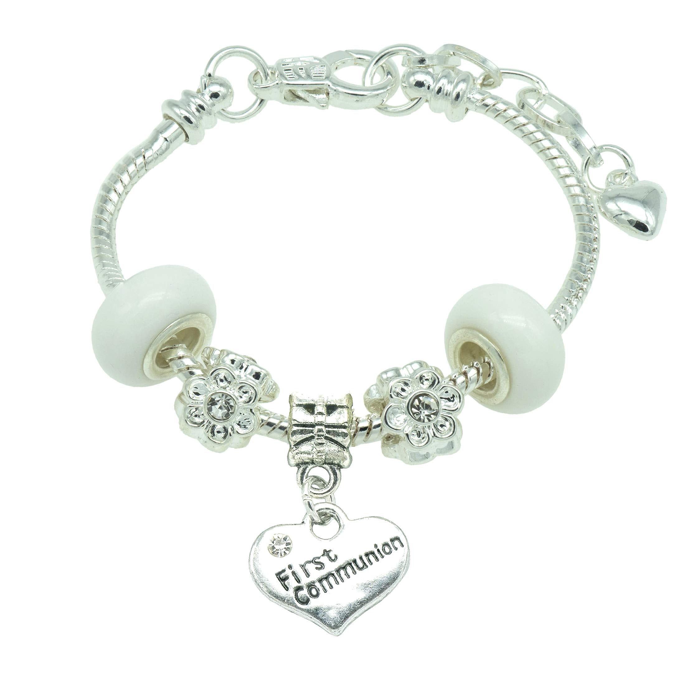 Jewellery Hut First Holy Communion Bracelet for Girls with Gift Box