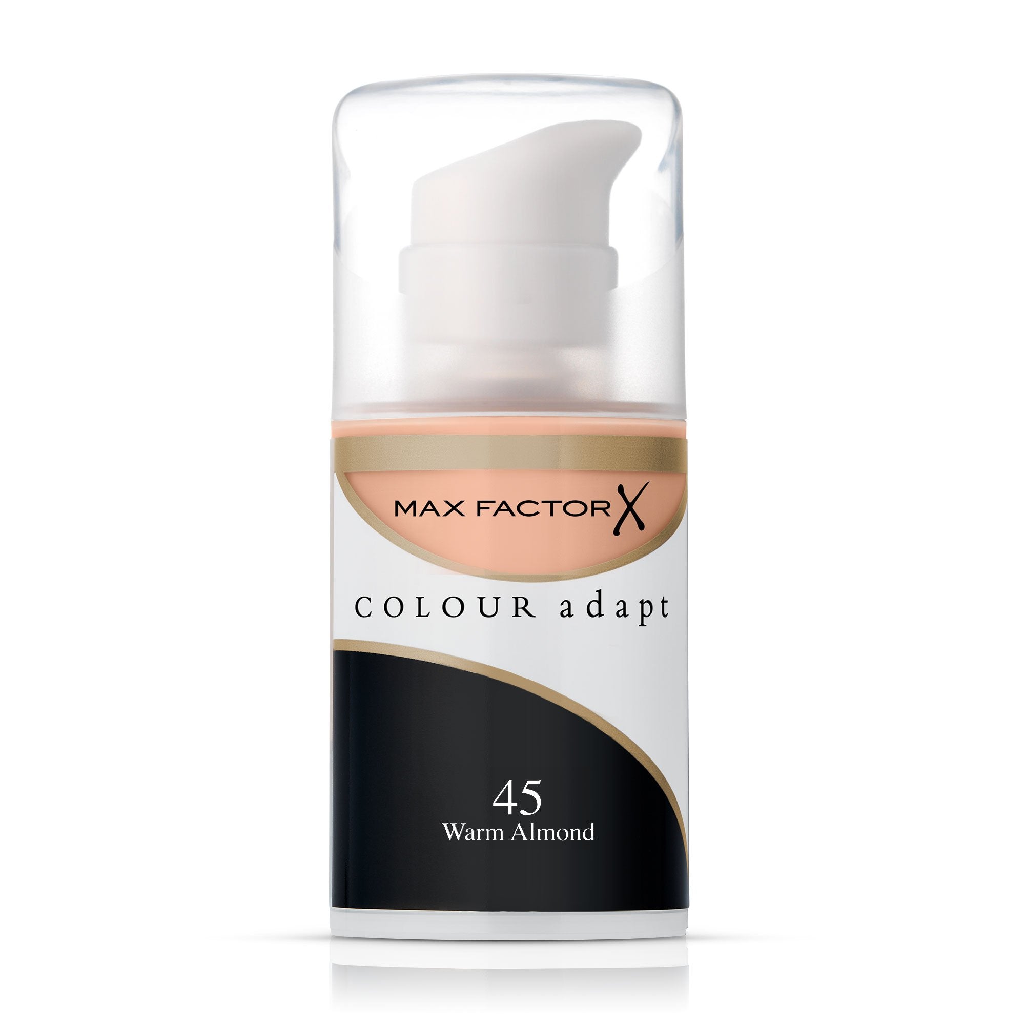 Max Factor Colour Adapt Foundation, Oil Free, 45 Warm Almond