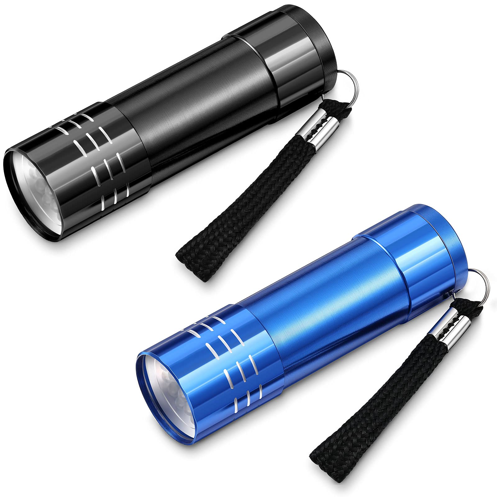 2 Pieces Mini Pocket Torch Ultra Bright LED Flashlight 4 Inch Waterproof Torch Light Small Mini Flashlight Pen for Camping, Outdoor, Emergency, Everyday Flashlights (Battery Not Included)