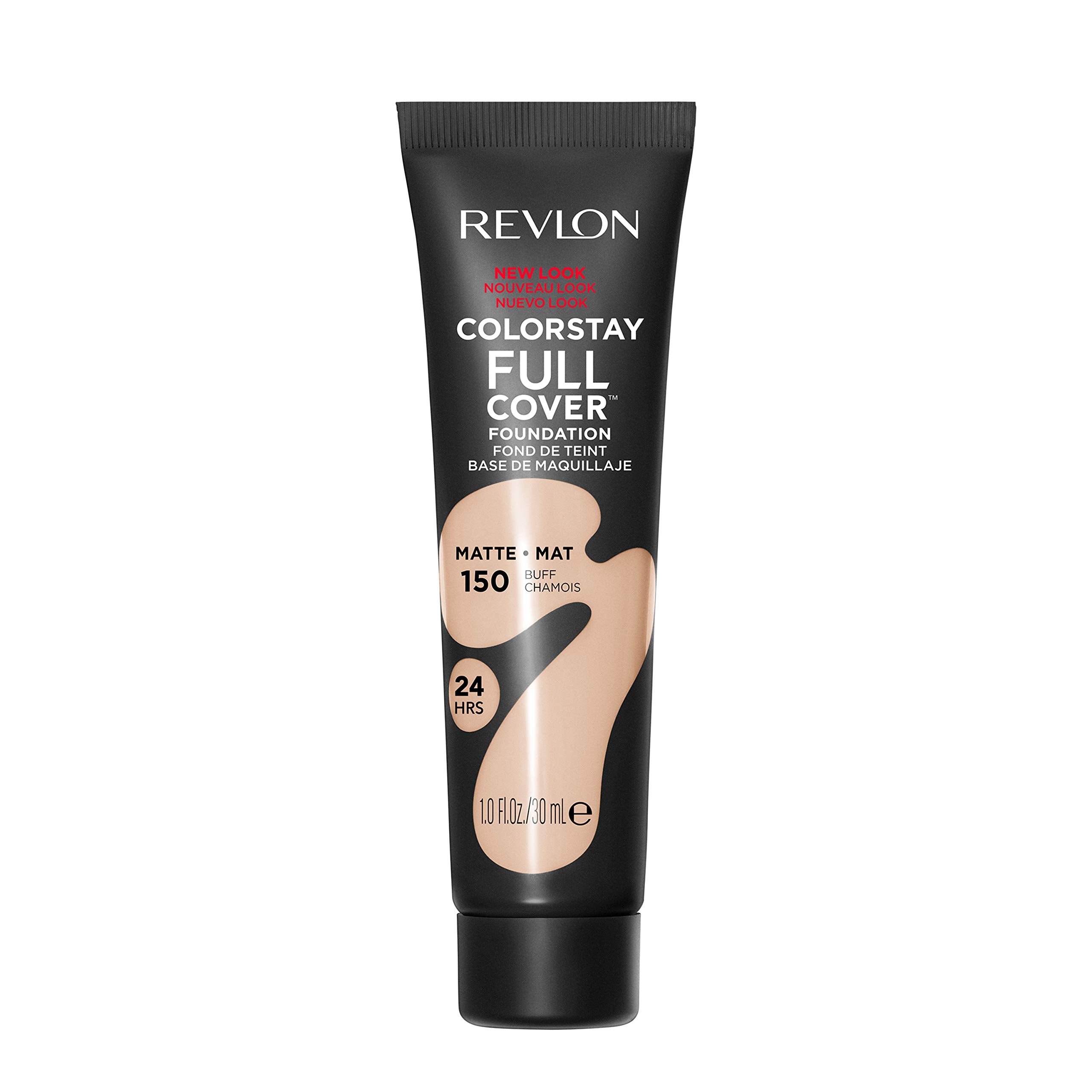 Revlon ColorStay Full Cover Longwear Matte Foundation, Heat & Sweat Resistant Lightweight Face Makeup, Buff (150), 30ml