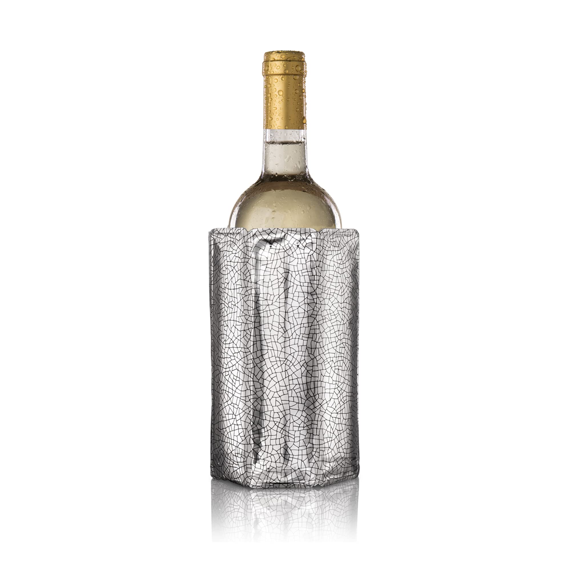 Vacu Vin Rapid Ice Wine Cooler - Silver, 7 1/2h (in)