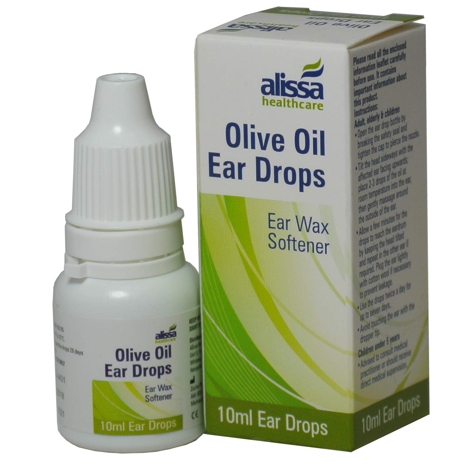 3 Packs of Olive Oil Ear Wax Drops Softens Removes Wax 10ml