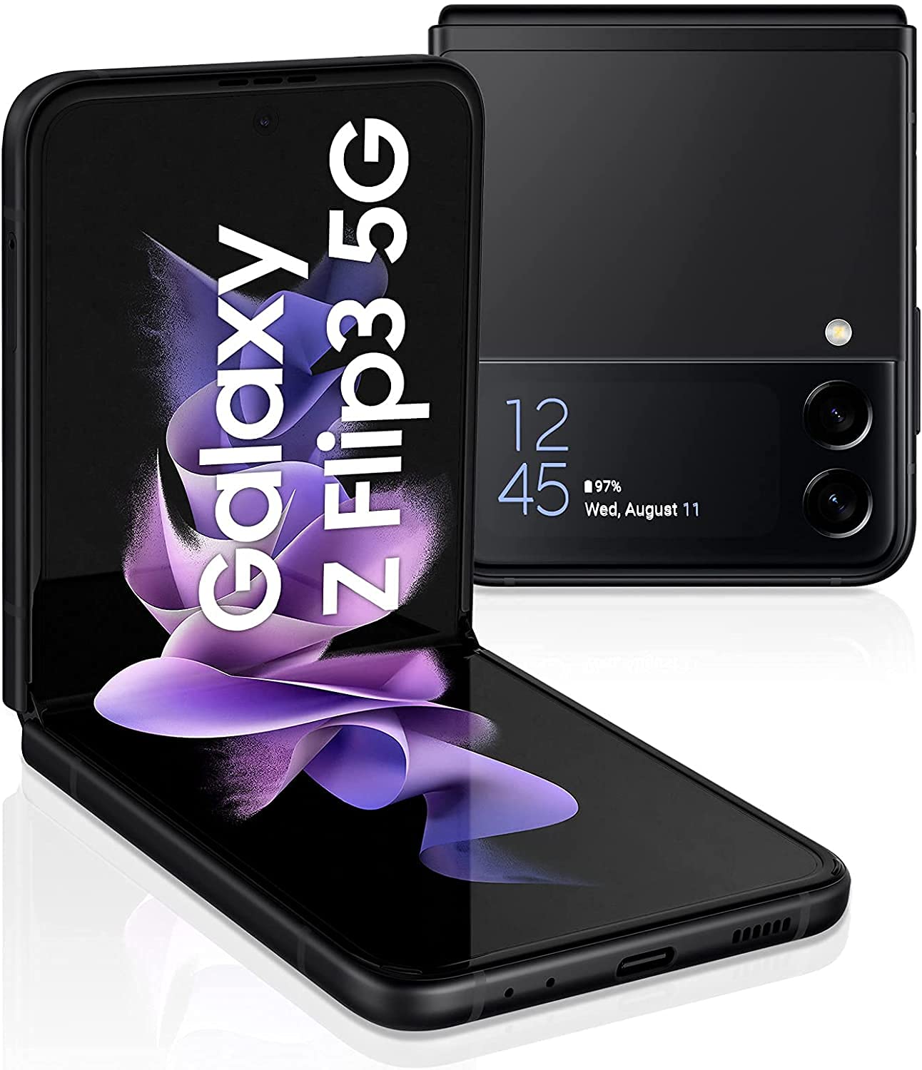 Samsung Galaxy Z Flip3 5G Smartphone Sim Free Android Folding phone 128GB Black (UK Version)