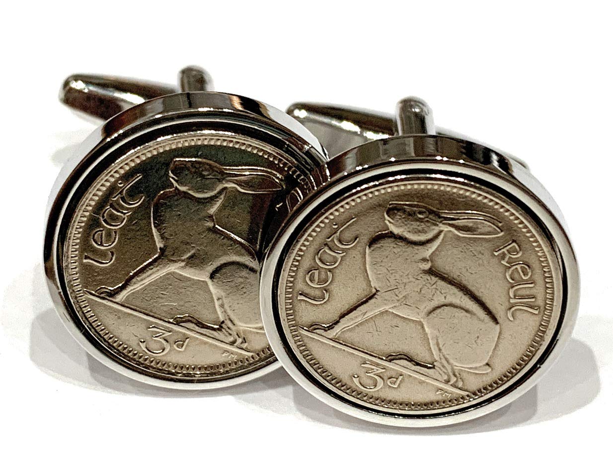 Irish Hare Coin Cufflinks - Shooting Cufflinks - Sport