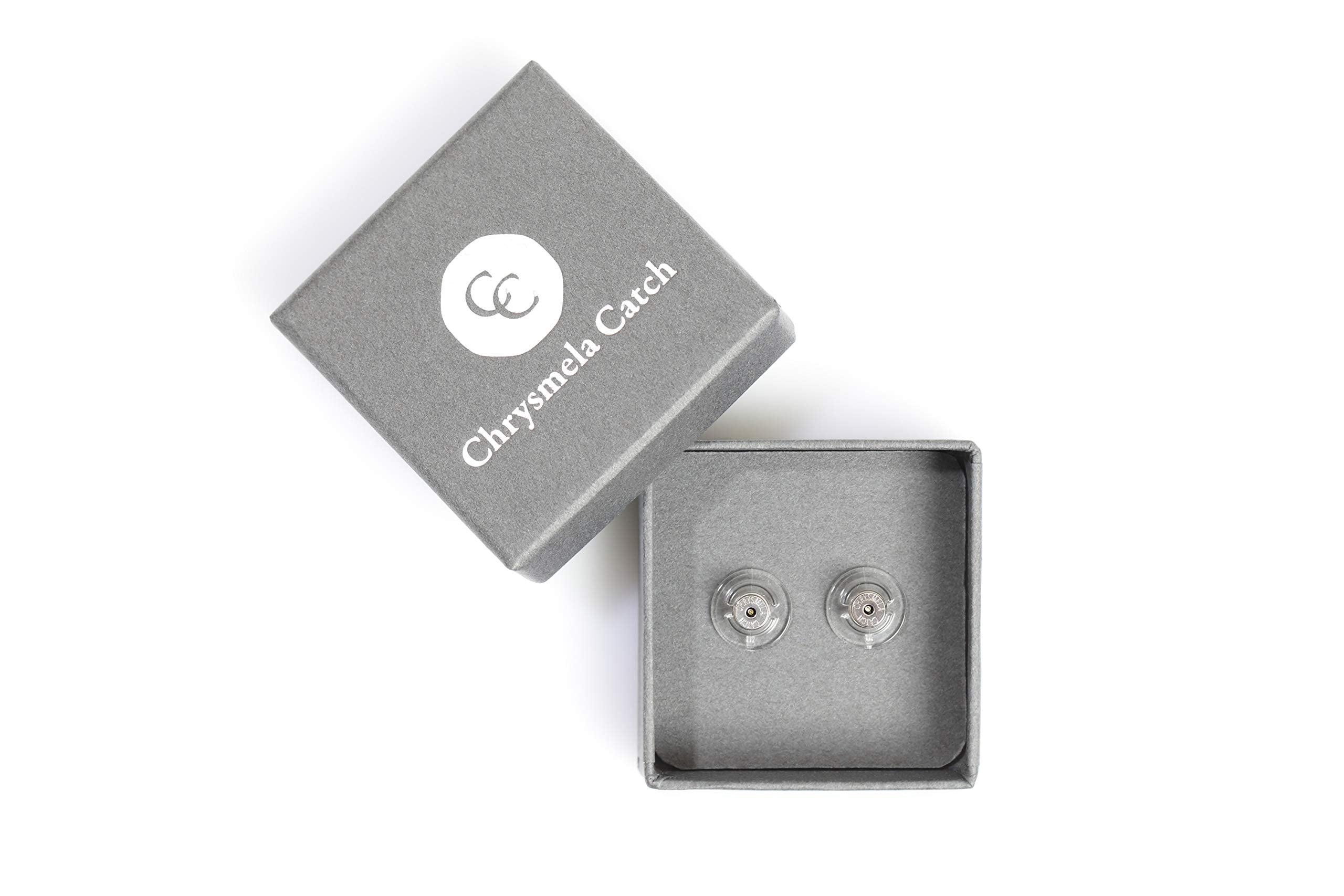 Earring Lifts for Droopy Ears and Stretched Earring Holes. Secure Earring Backs by Chrysmela Platinum Finish. Fit and Lock Most Earring Posts. Replace Earring Screw Backs, Butterfly Backs, La Pousette