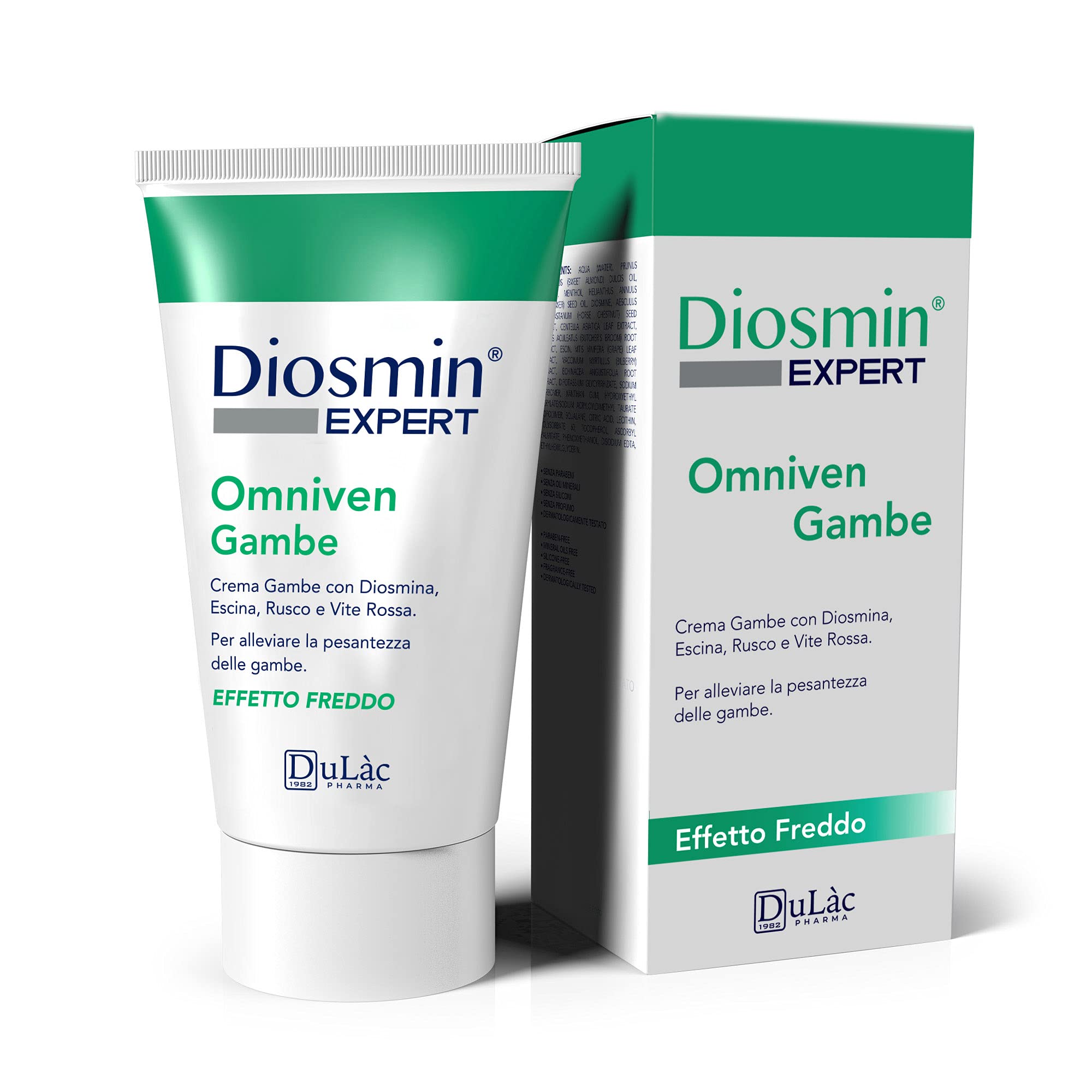 Diosmin and Horse Chestnut Cream for Legs Dulàc - Restless Legs, Swollen Ankles, Spider Legs, Swollen Legs Relief - Cooling Leg Gel, Improves Micro-Circulation