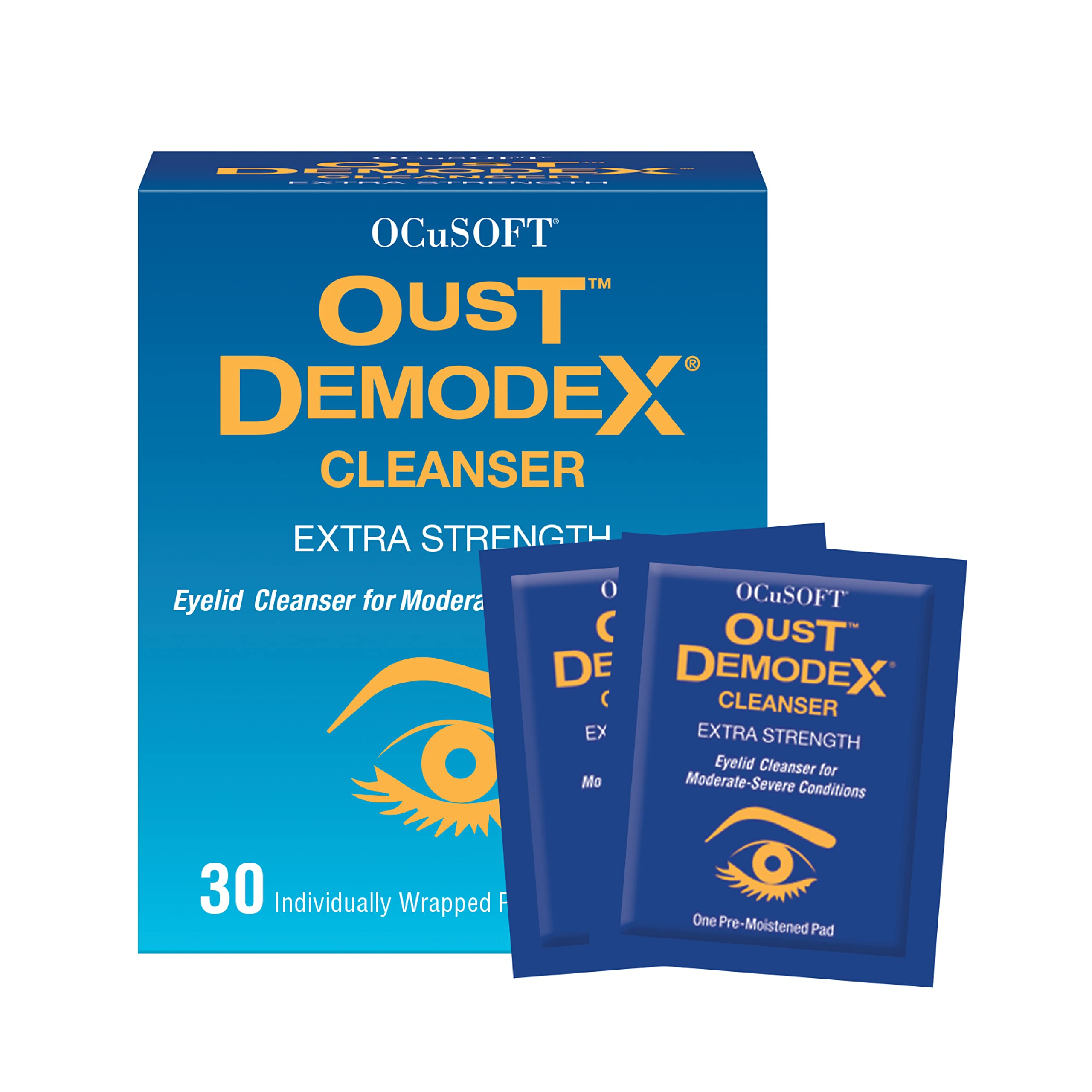 Oust Demodex Cleanser Pads by Ocusoft x 1