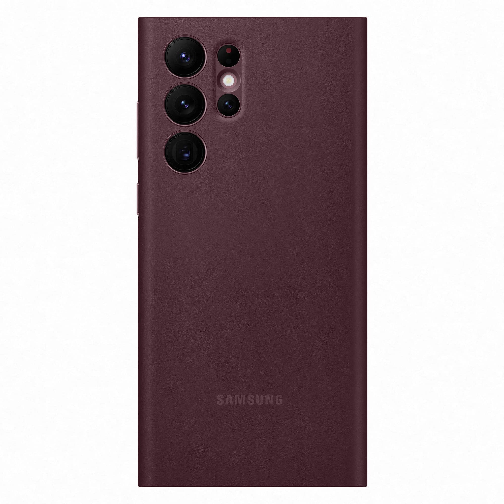 Samsung Official S22 Ultra Smart Clear View Cover Burgundy