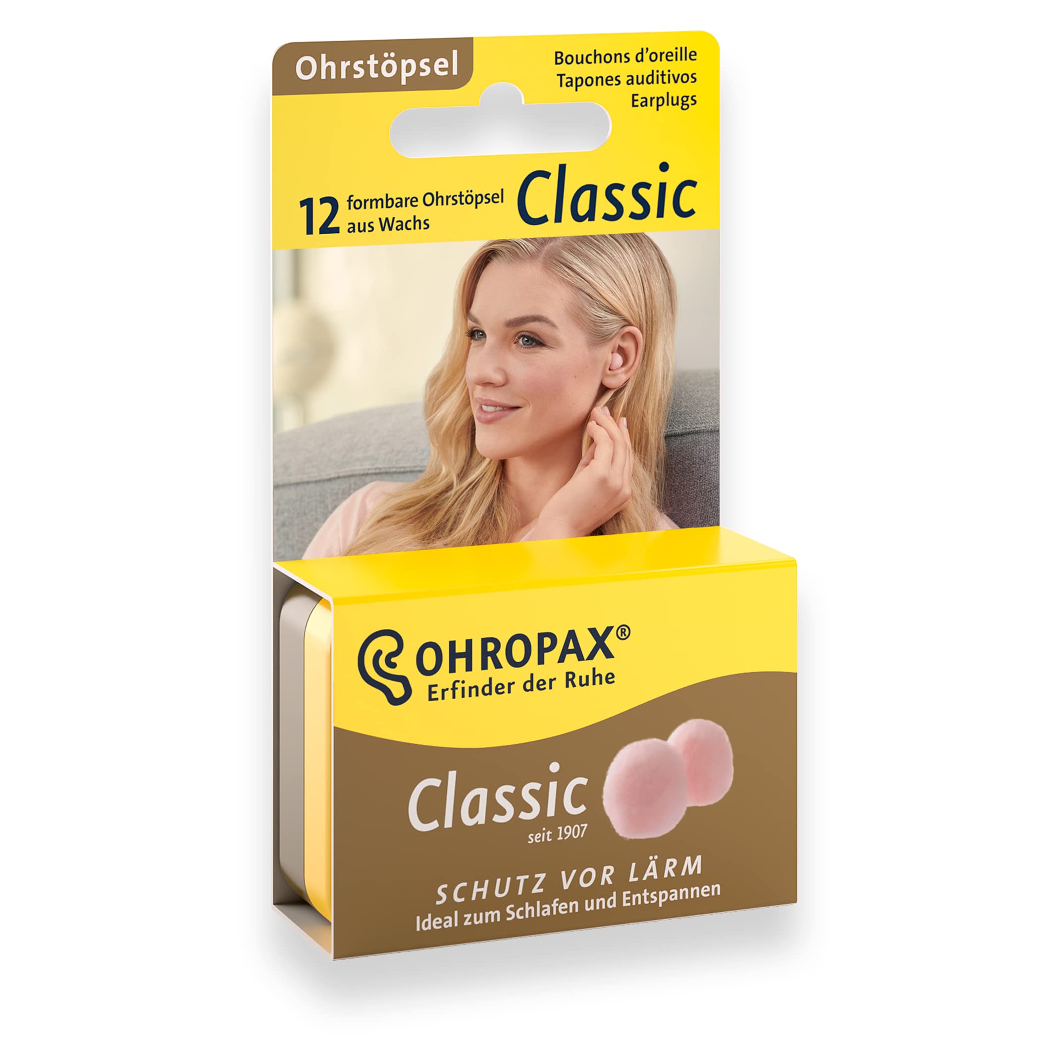 Ohropax Classic Earplugs - 12 Pairs