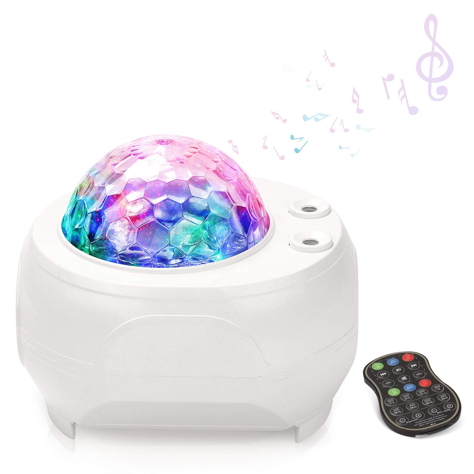 Starry Night Light for Kids, LED Star Projector with Galaxy Light Build-in Bluetooth Hi-Fi Stereo Music Speaker for Kid's BedroomGifts//BirthdayParty/ Home Theatre
