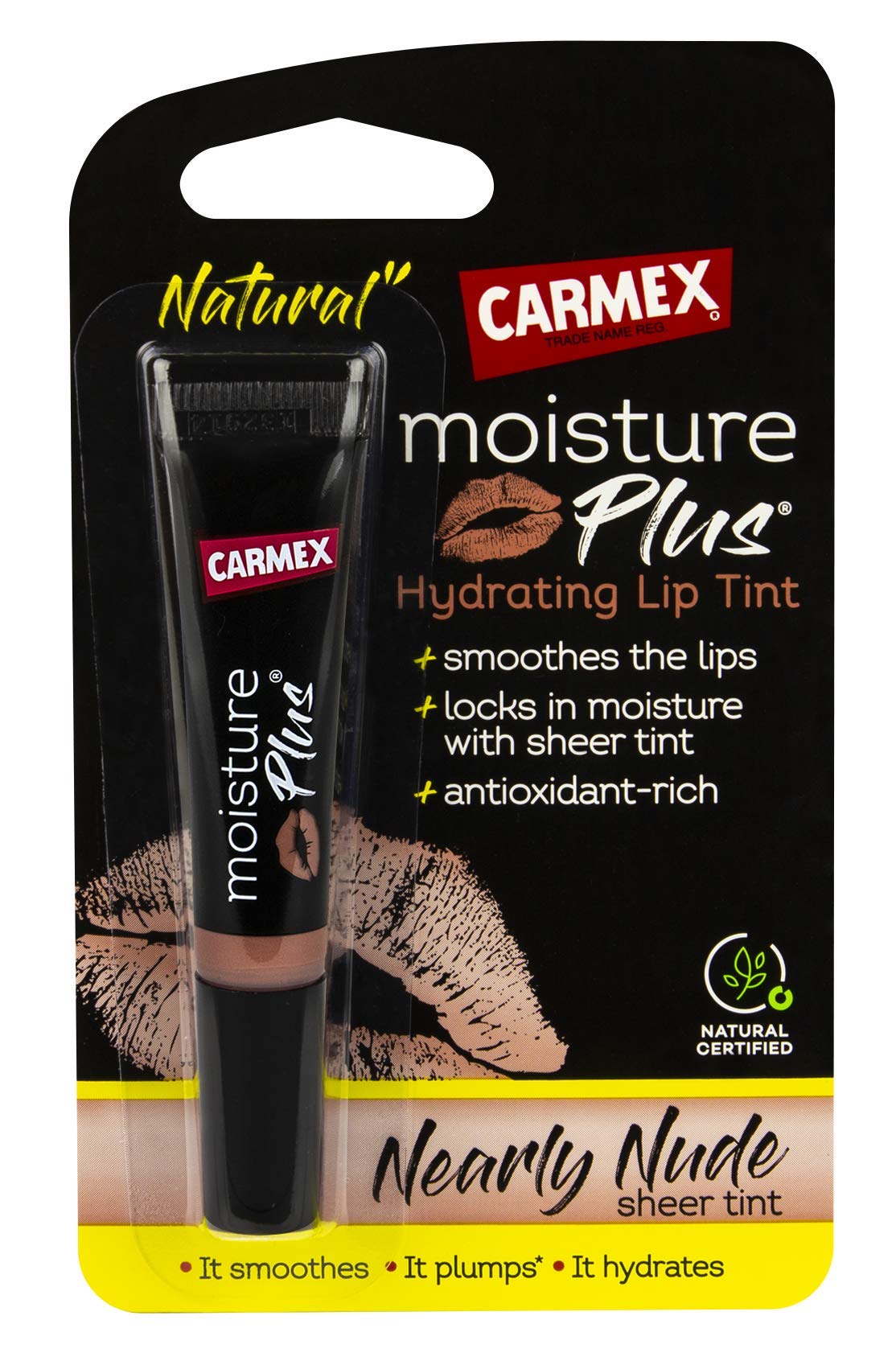 Carmex New! Moisture Plus Lip Balm Tint Nearly Nude