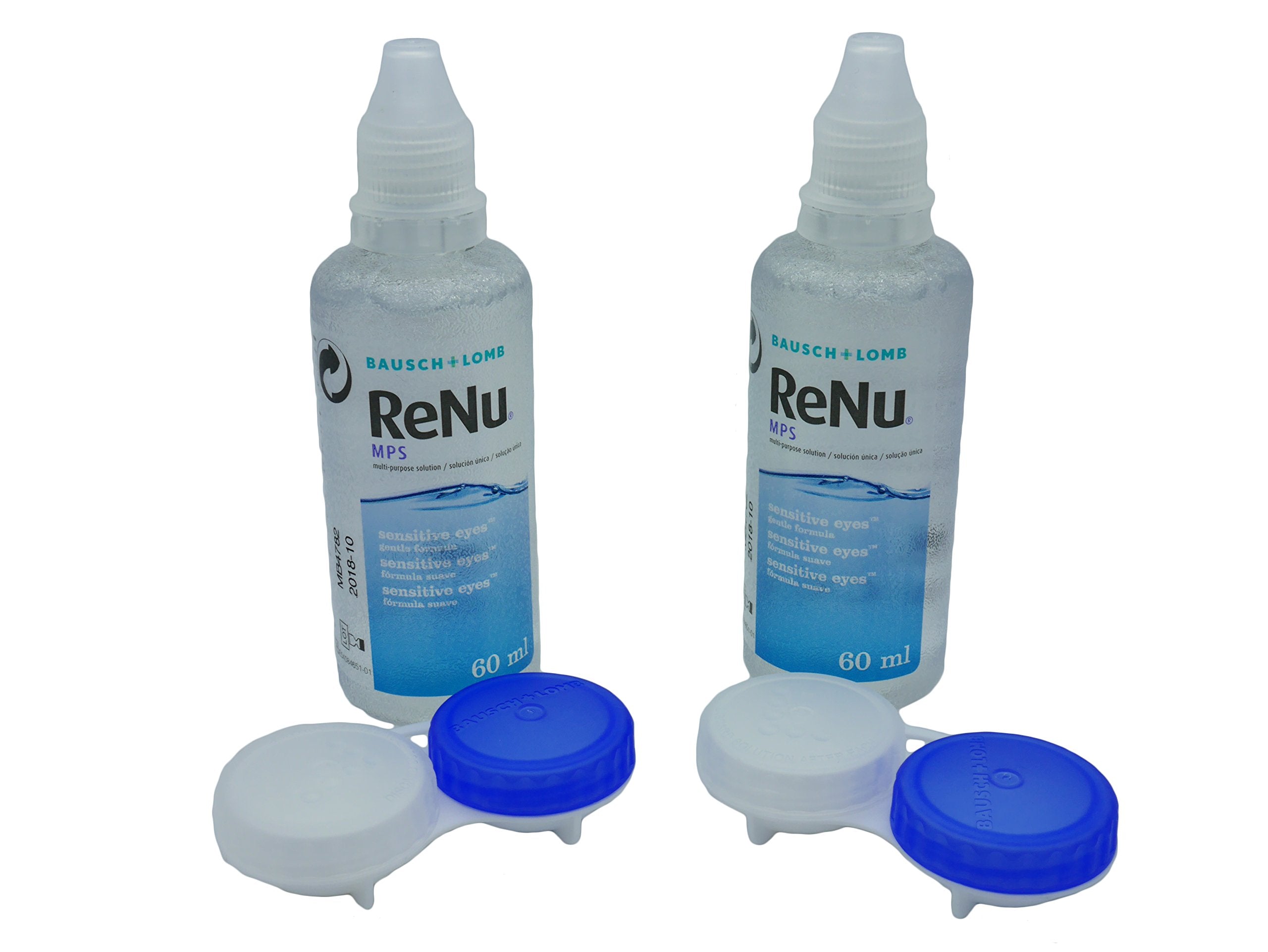 Renu MPS 2 x 60ml Travel Pack Contact Lens Solution NO Box - for More Reliable Delivery