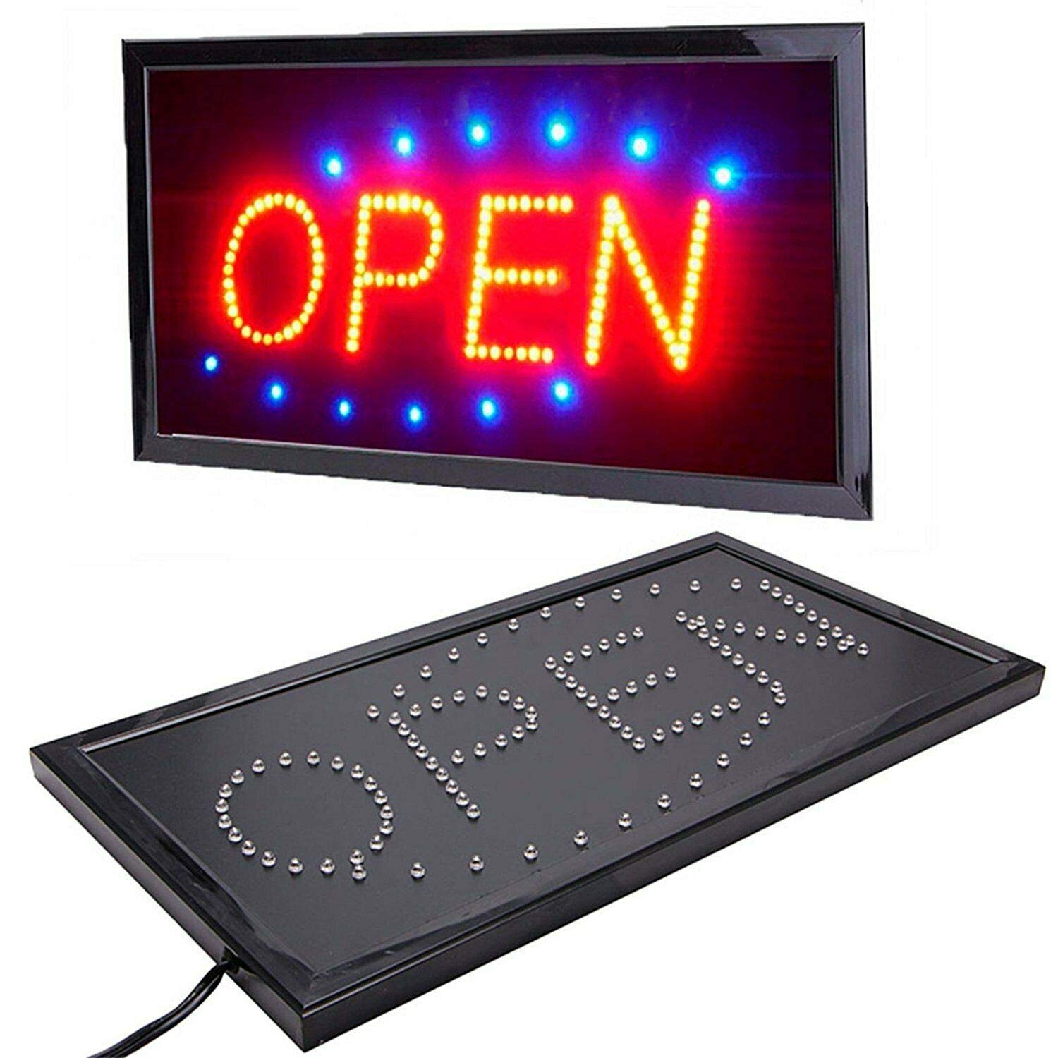 Walgreen® Bright LED Neon Open Shop Sign Light Display Sign Window Hanging with Chain UK