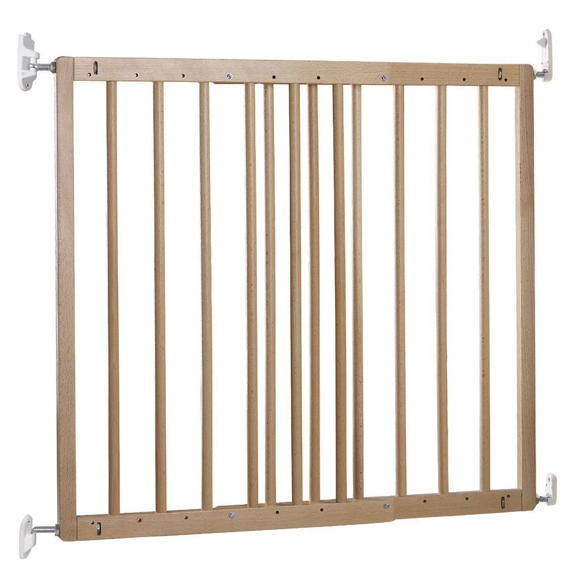 BabyDan Multidan Extending Wooden Safety Gate Beech, 60.5-102cm - Screw Fit