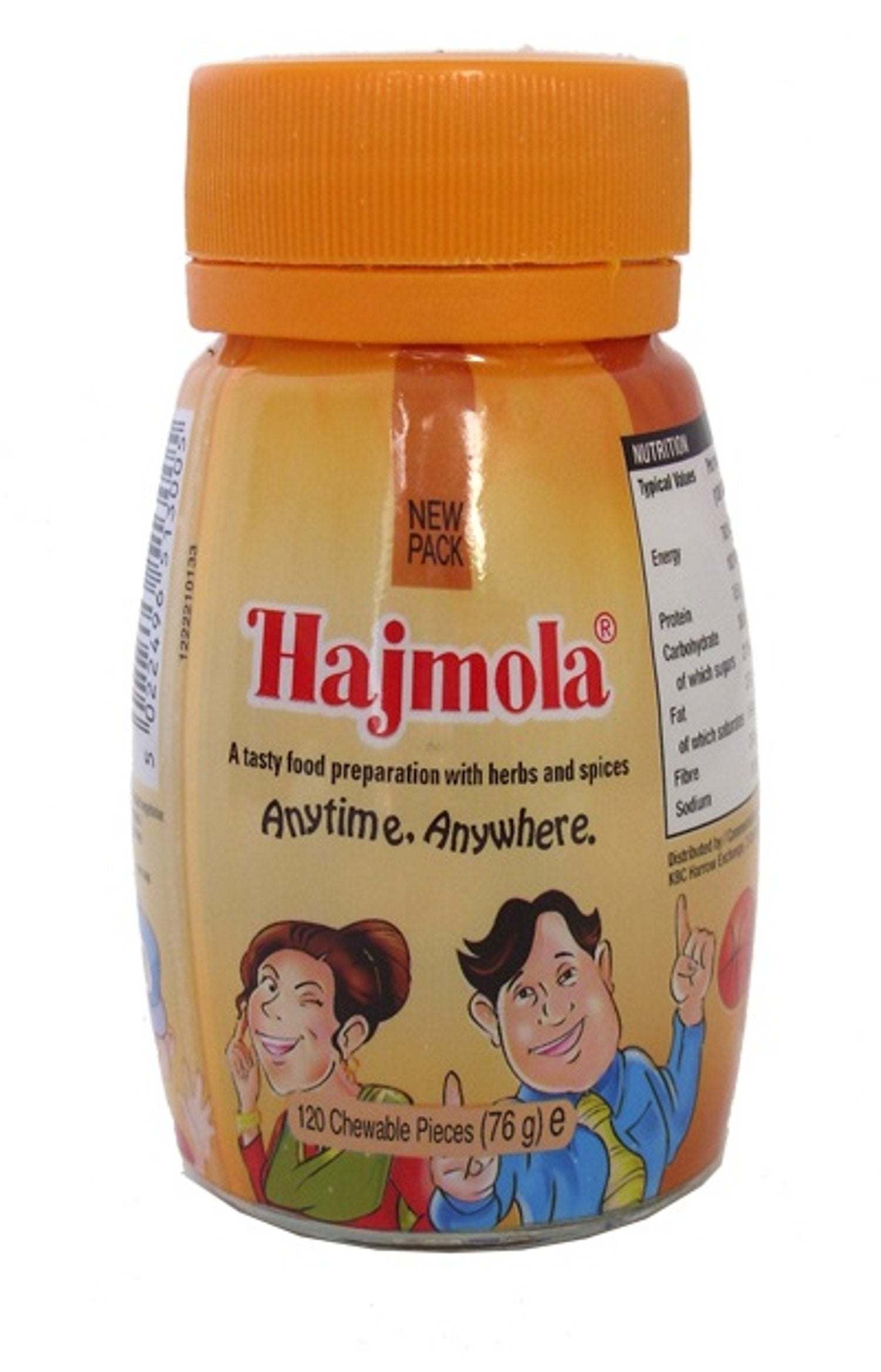 Dabur Hajmola Regular - Chewable Sweets - 120 Tablets -