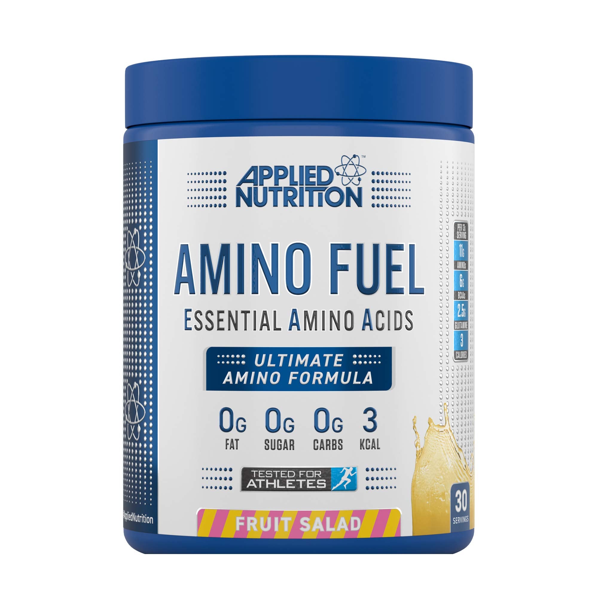 Applied Nutrition Amino Fuel - Essential Amino Acid (EAA) Powder Supplement Maximize Muscle Growth, 11g of Aminos Per Serving with BCAA’s 390g - 30 Servings (Fruit Salad)